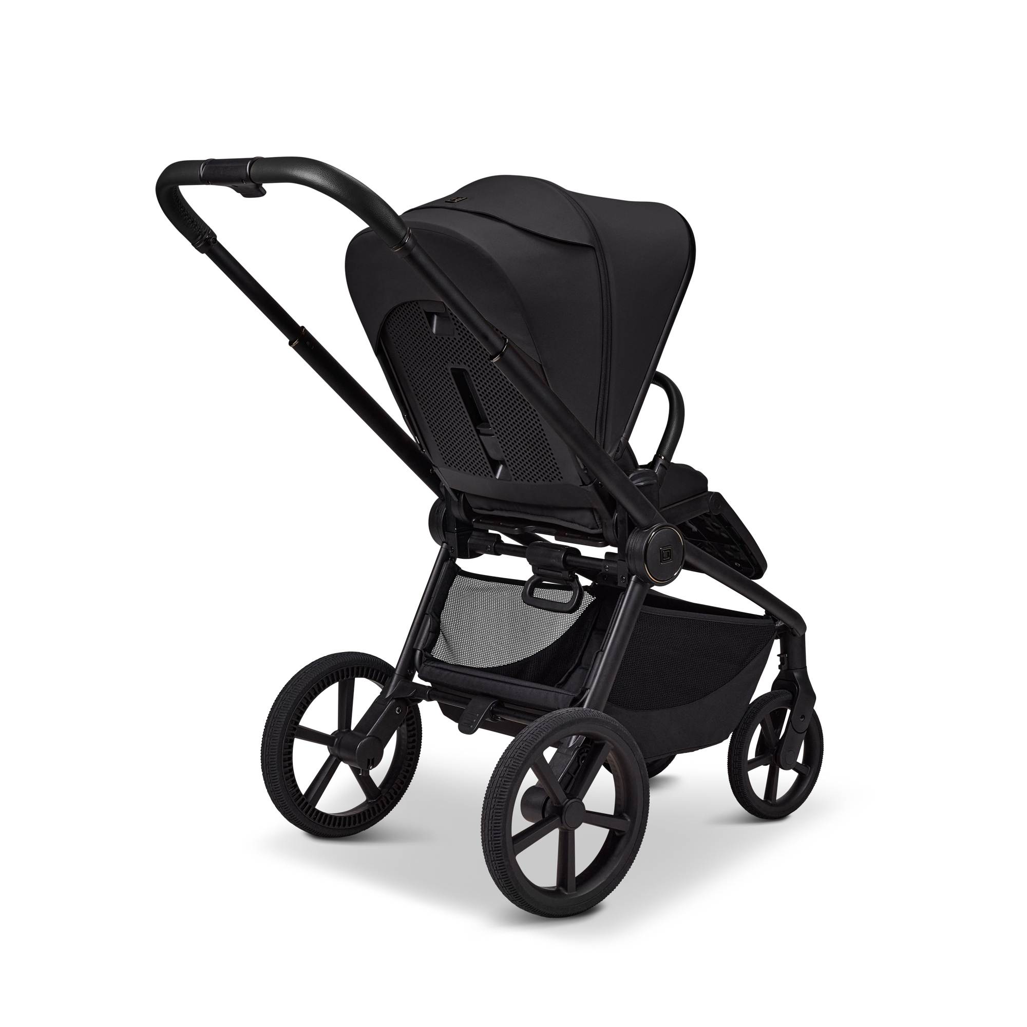 Kombi-Kinderwagen, MOON, Schwarz – Produktansicht