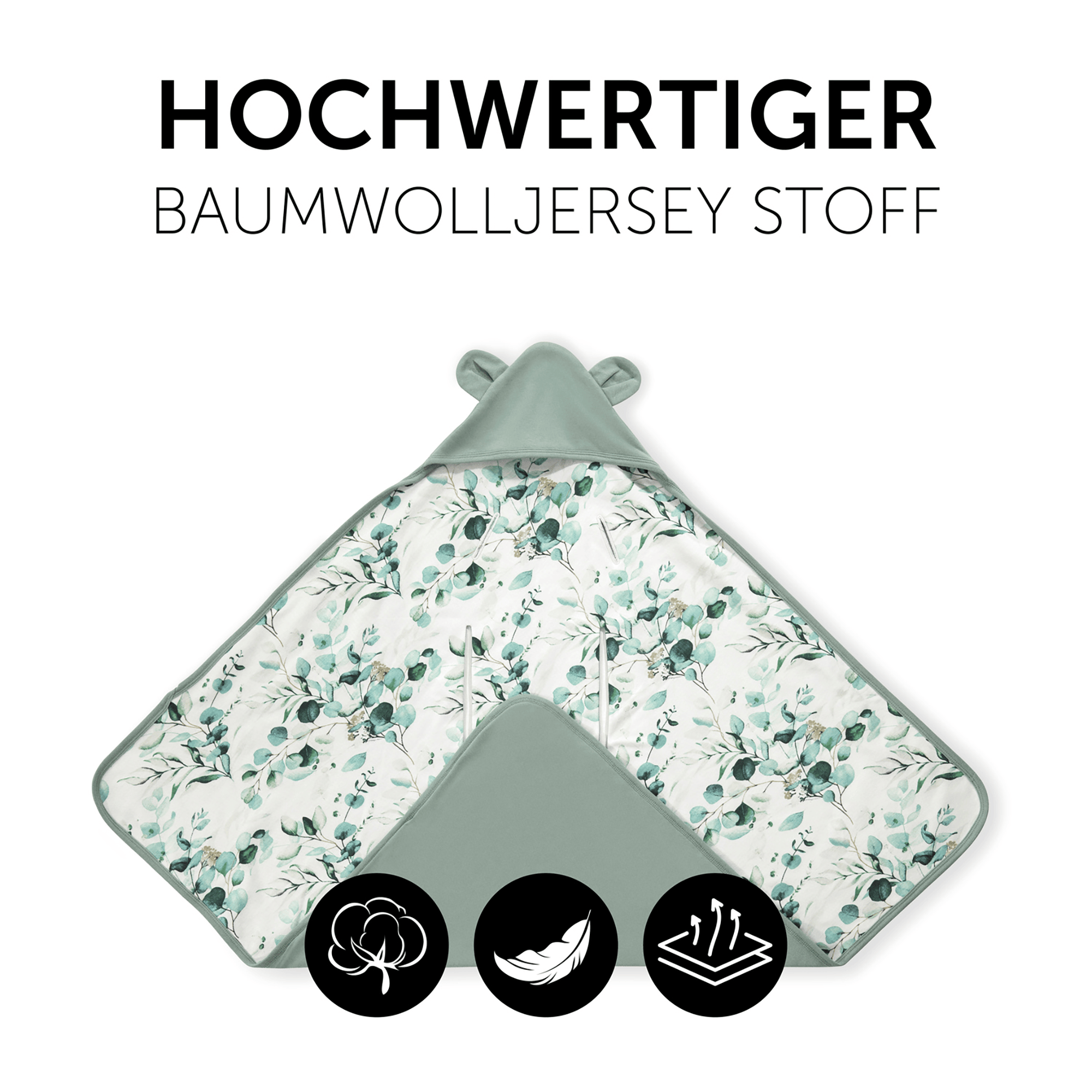 Einschlagdecken & Decken, hauck, Grün – Produktansicht