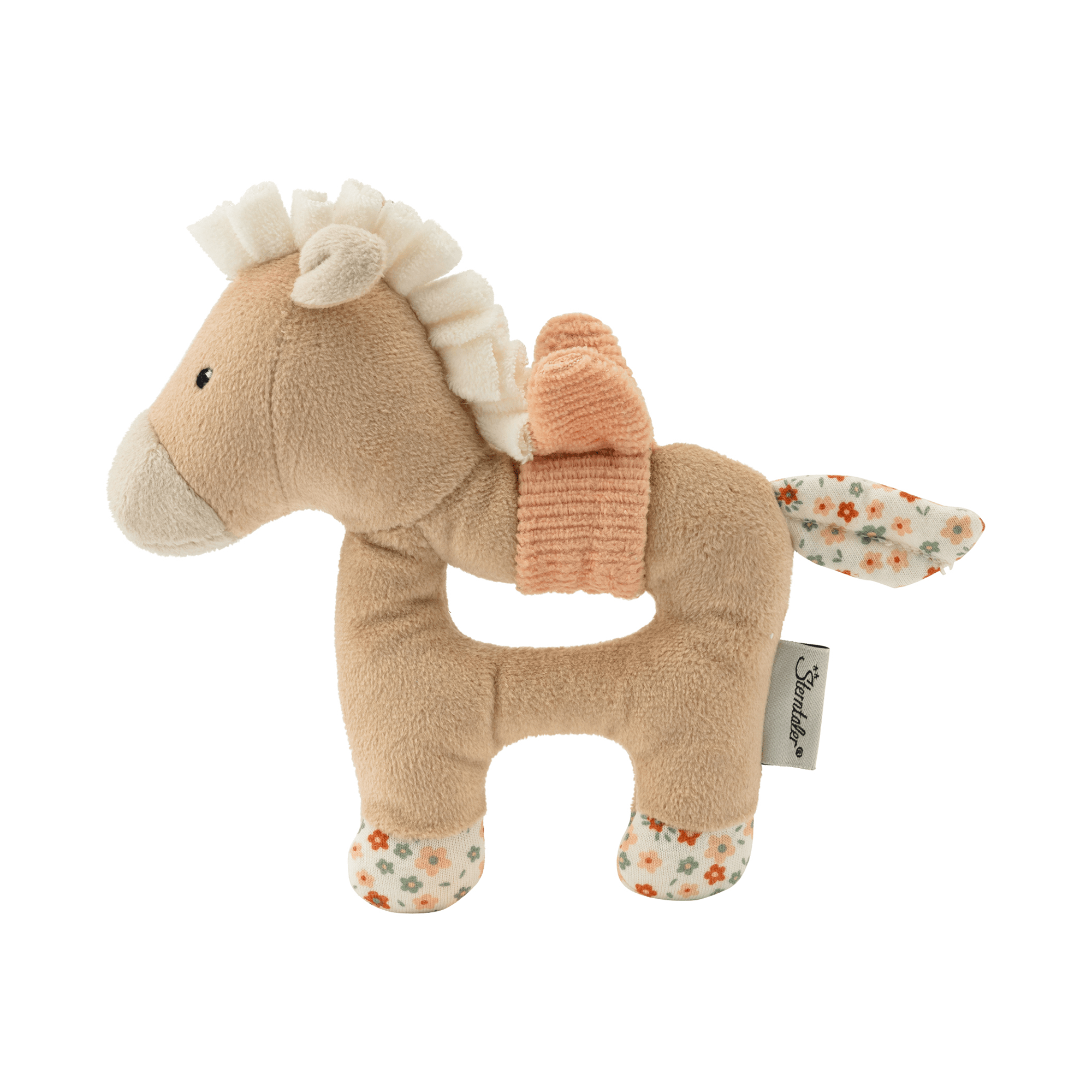 Rasseln & Greiflinge, Sterntaler, Beige – Besonderheit: mit integrierter Rassel