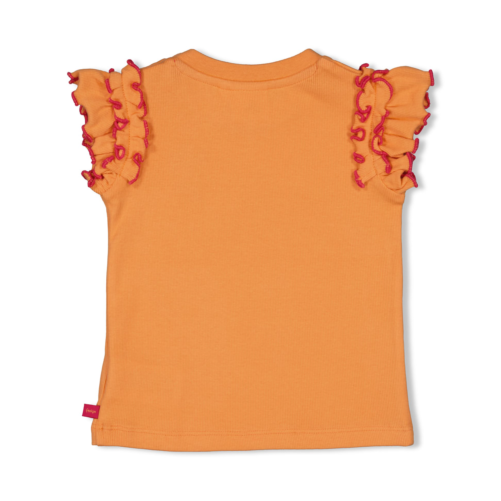Kurzarmshirts, FEETJE, Orange – Besonderheit: aus 98% Baumwolle