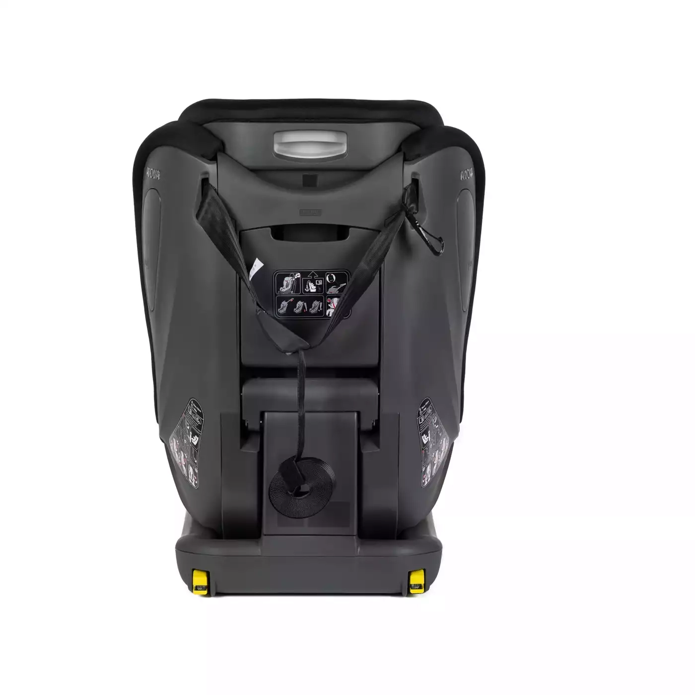 Kindersitze 9-36 kg, Gruppe 1/2/3, AVOVA, Schwarz – Produktansicht