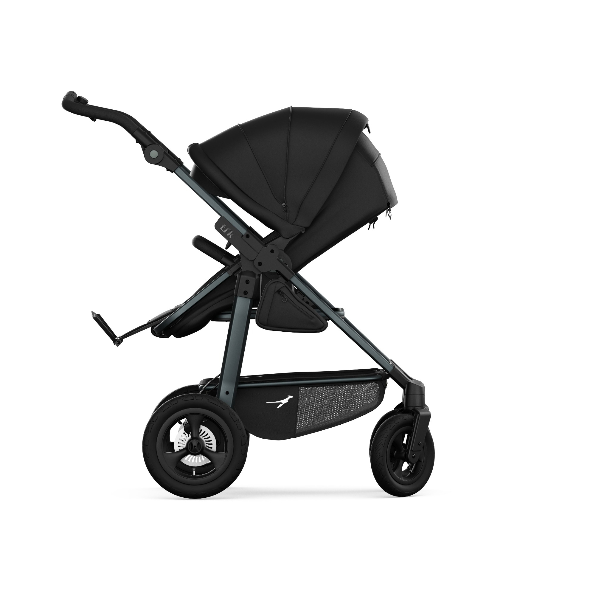 Kombi-Kinderwagen, tfk, Schwarz – Produktansicht