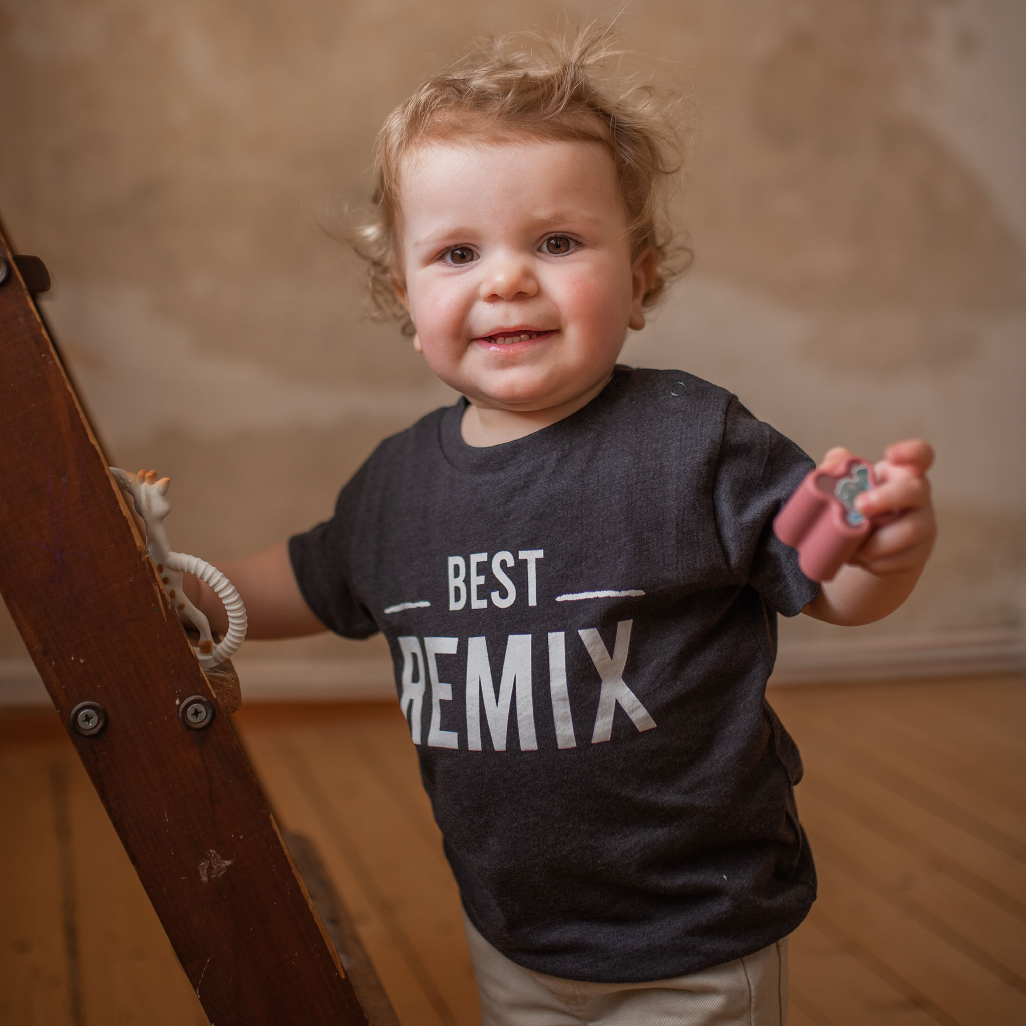 Kurzarmshirts, LITTLE ONE, Grau – Produktansicht
