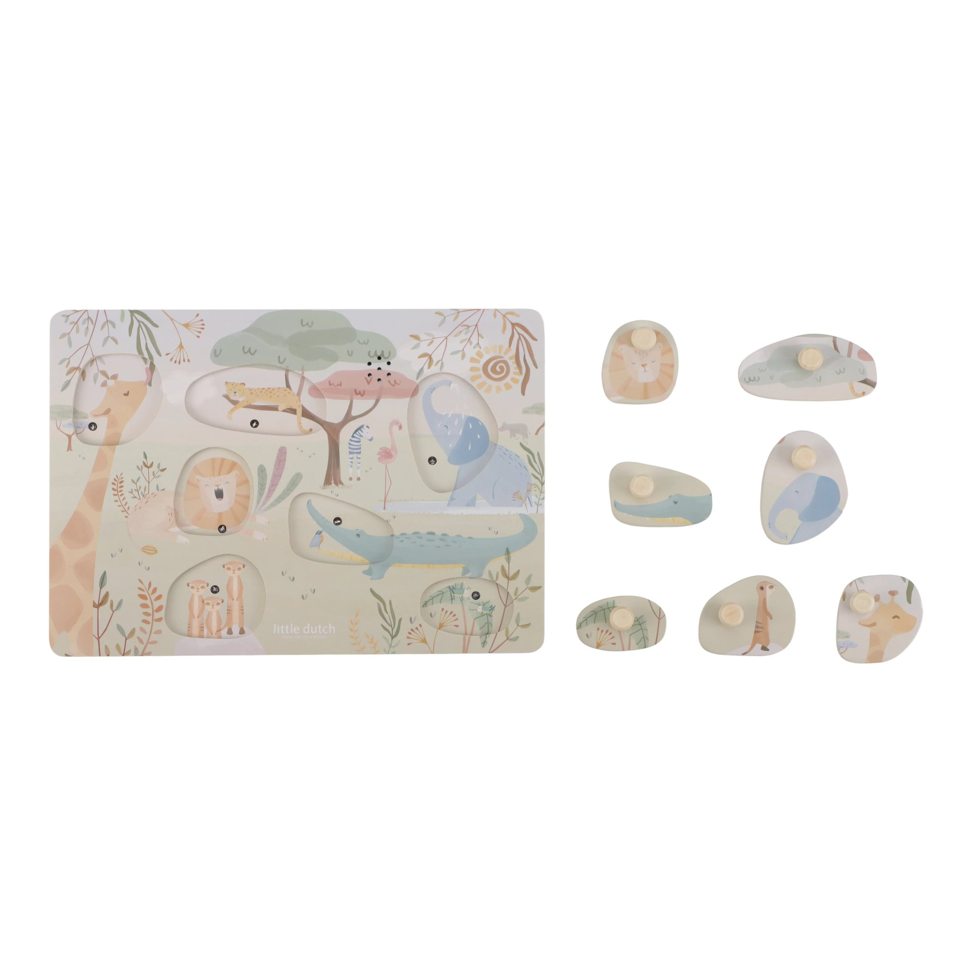 Holzpuzzle, LITTLE DUTCH, Mehrfarbig – Produktansicht