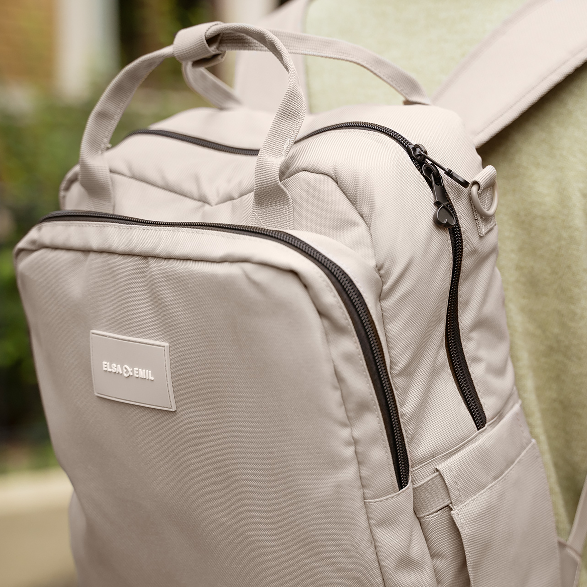 Wickelrucksäcke, ELSA & EMIL, Beige – Produktansicht