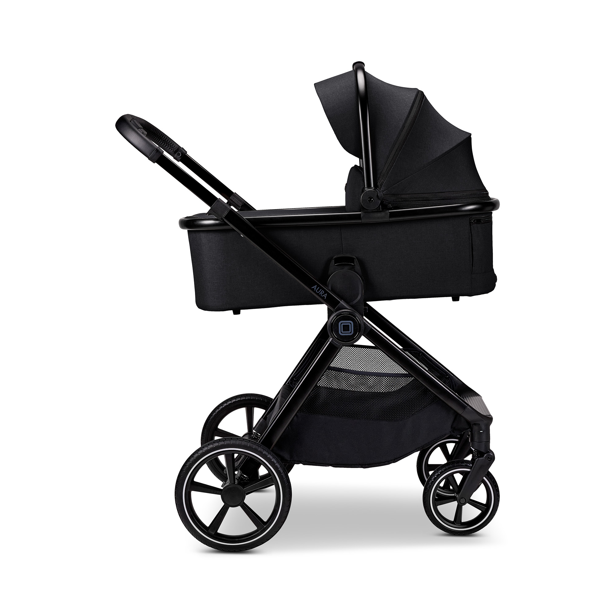 Kinderwagen Komplettsets, MOON, Schwarz – Produktansicht
