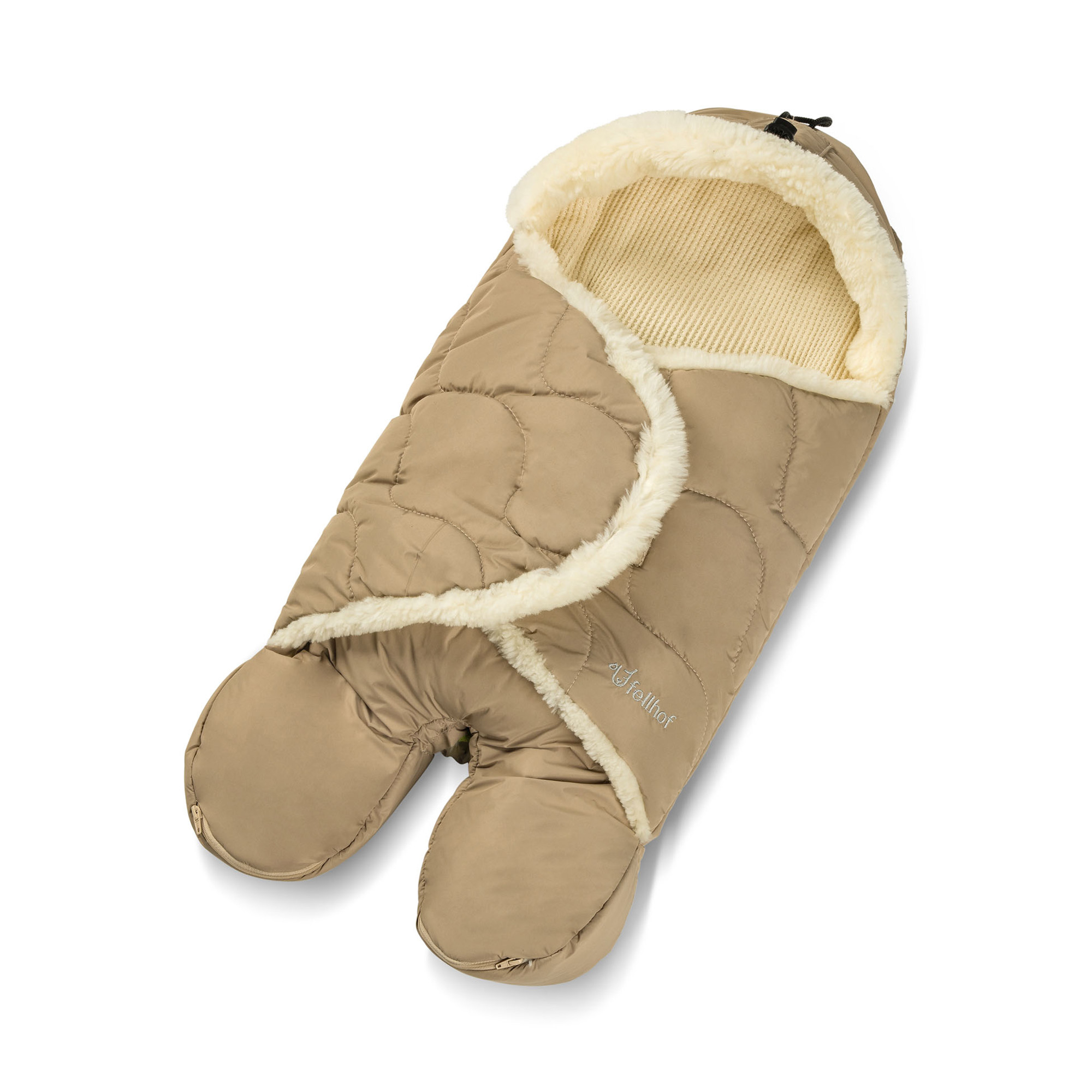 Einschlagdecken & Decken, fellhof, Beige – Besonderheit: aus weichem Merino-Lammfell