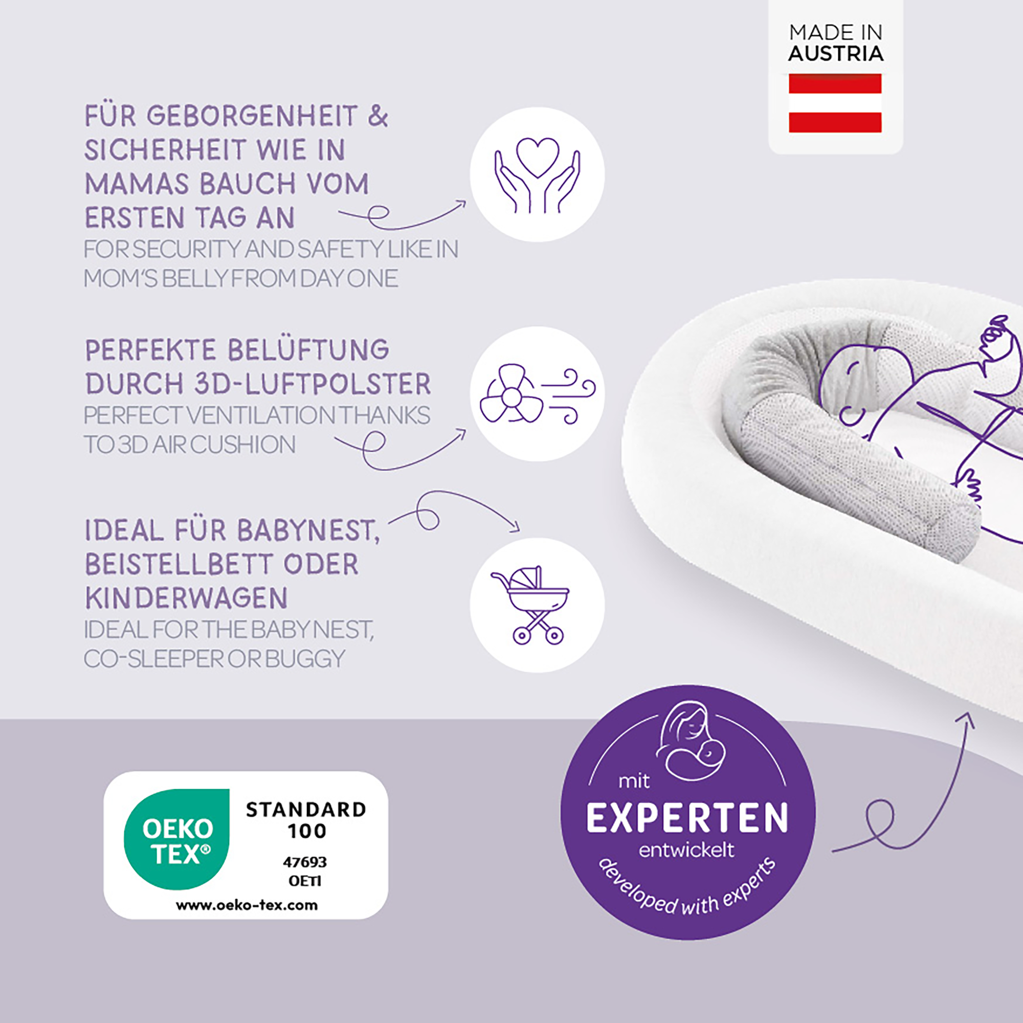 Nestchen, Träumeland, Grau – Produktansicht