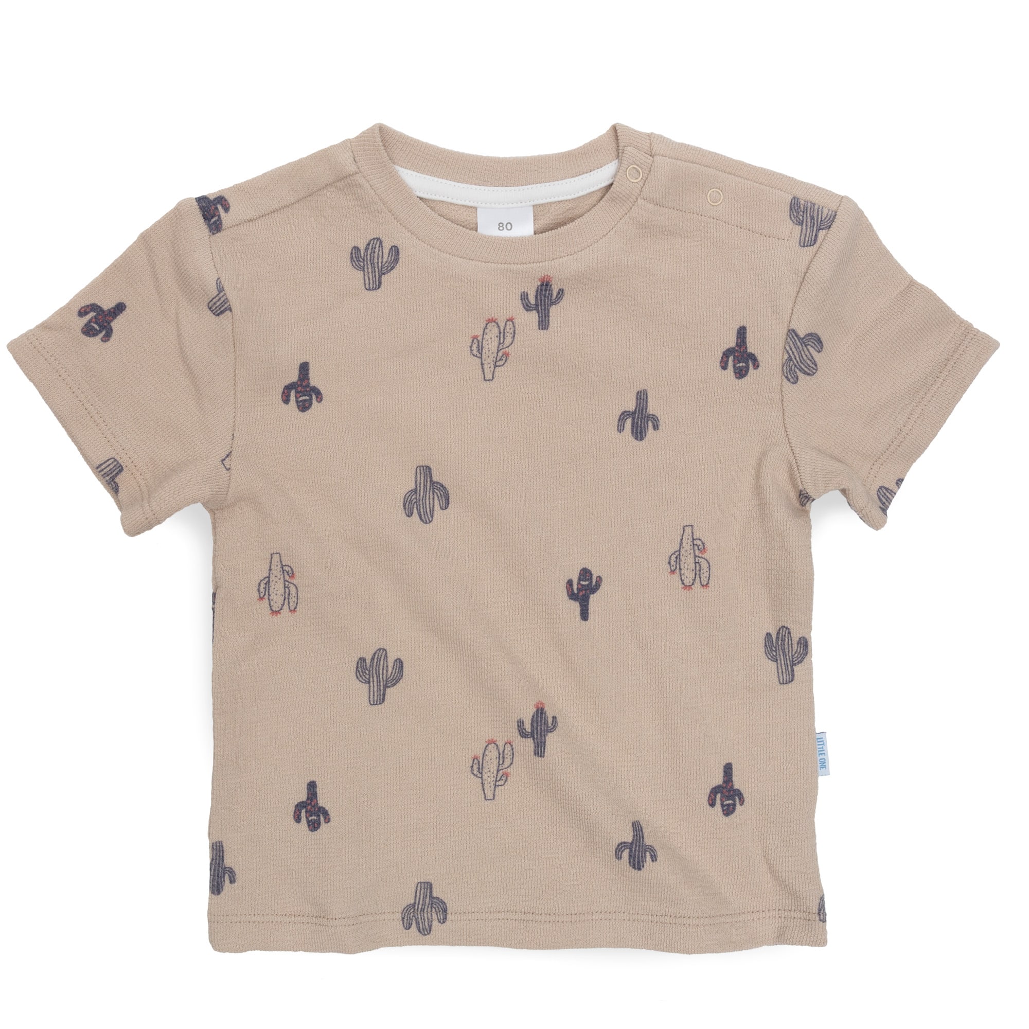 Kurzarmshirts, LITTLE ONE, Beige – Besonderheit: aus 100% Baumwolle
