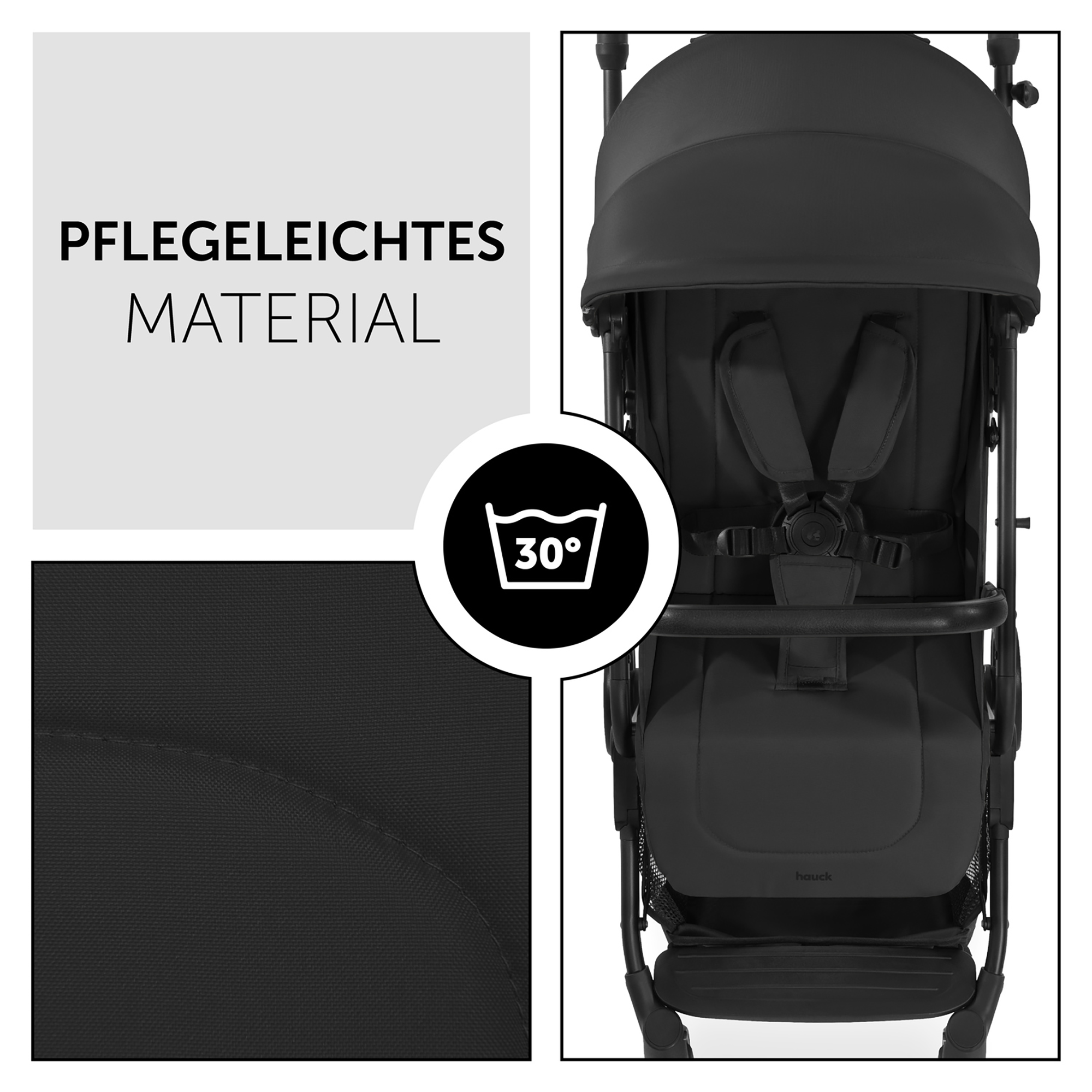 Reisebuggys, hauck, Schwarz – Produktansicht