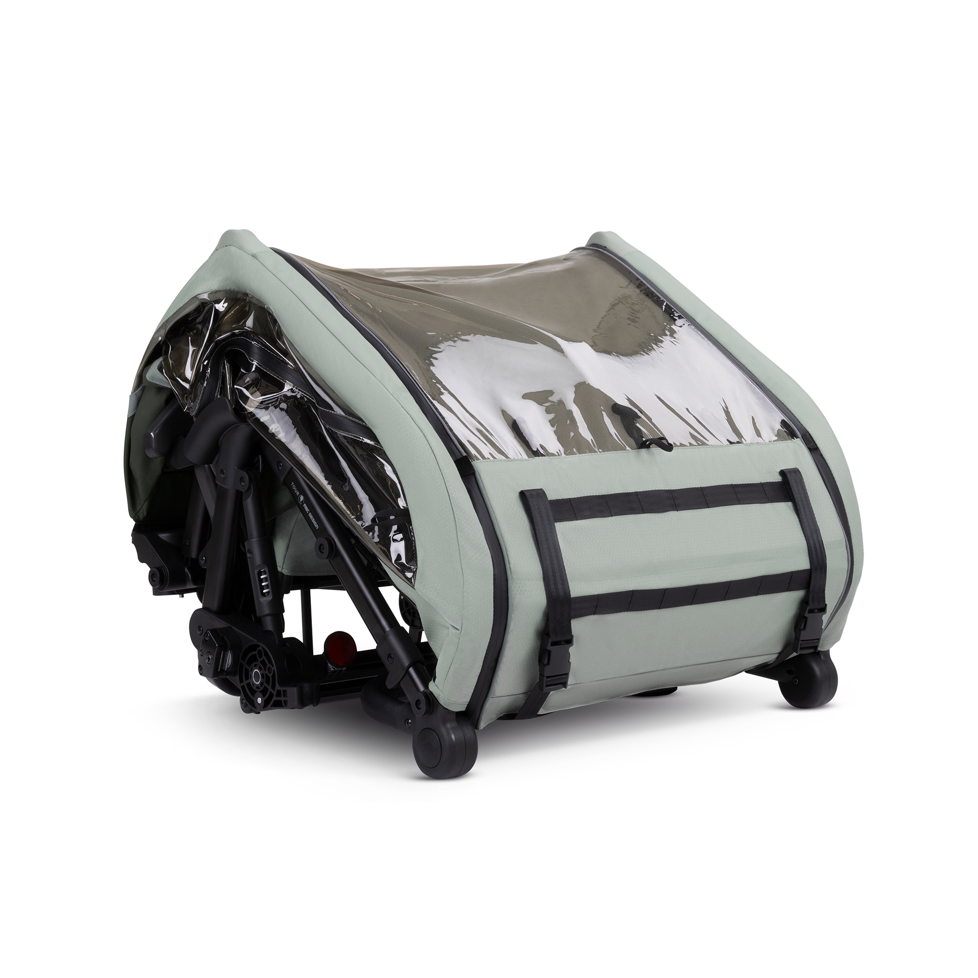 Fahrradanhänger, ABC DESIGN, Grün – Produktansicht