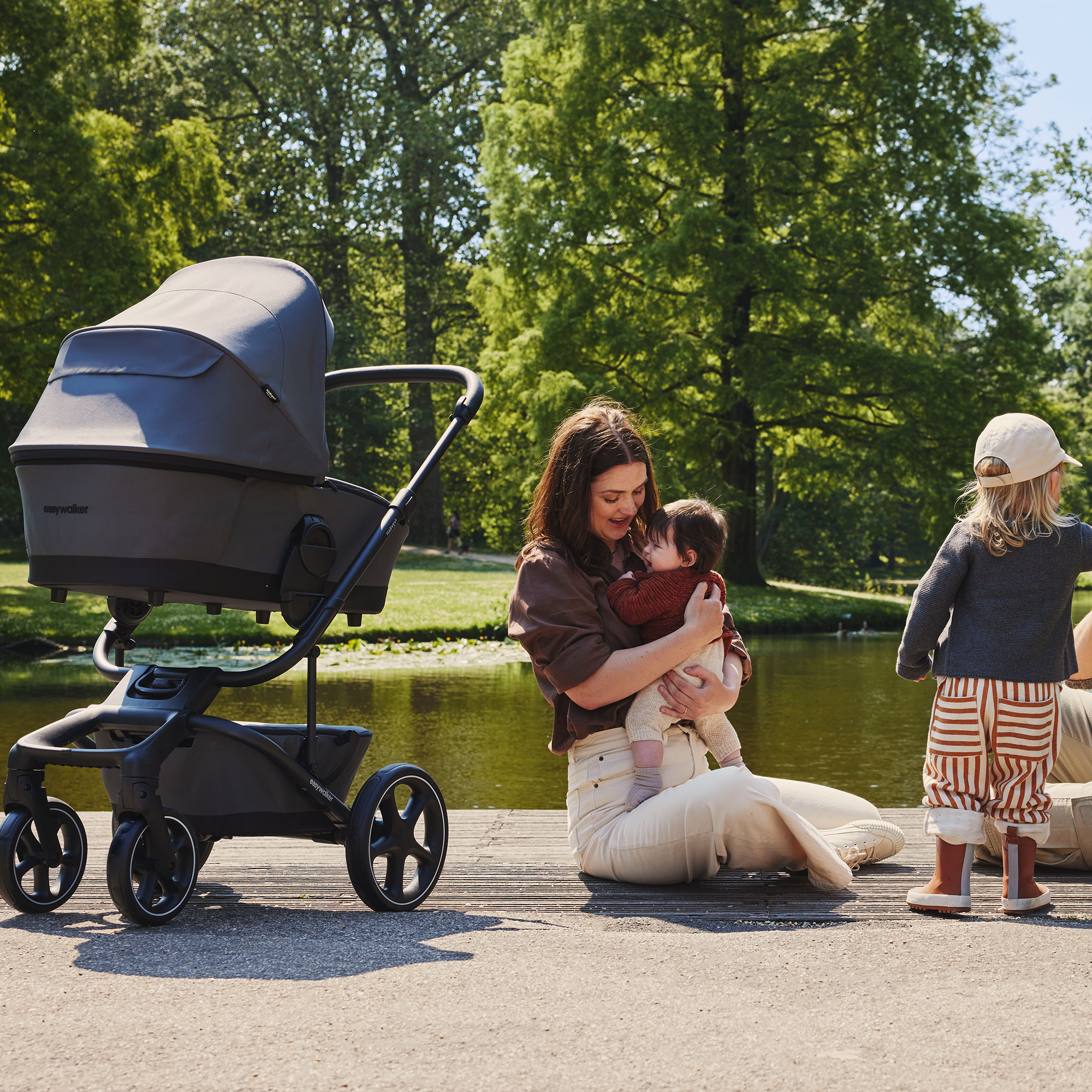 Kombi-Kinderwagen, easywalker, Grau – Produktansicht