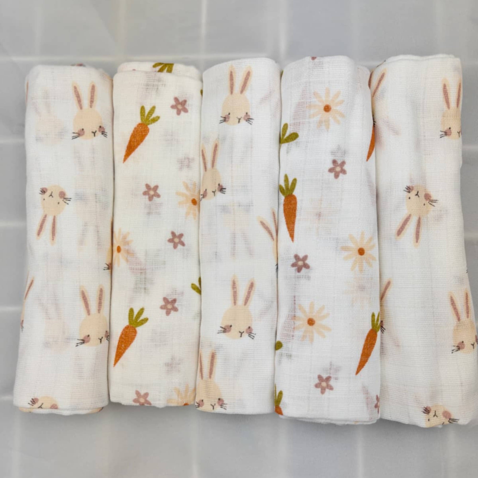 Mullwindeln, LITTLE ONE, Weiß – Produktansicht