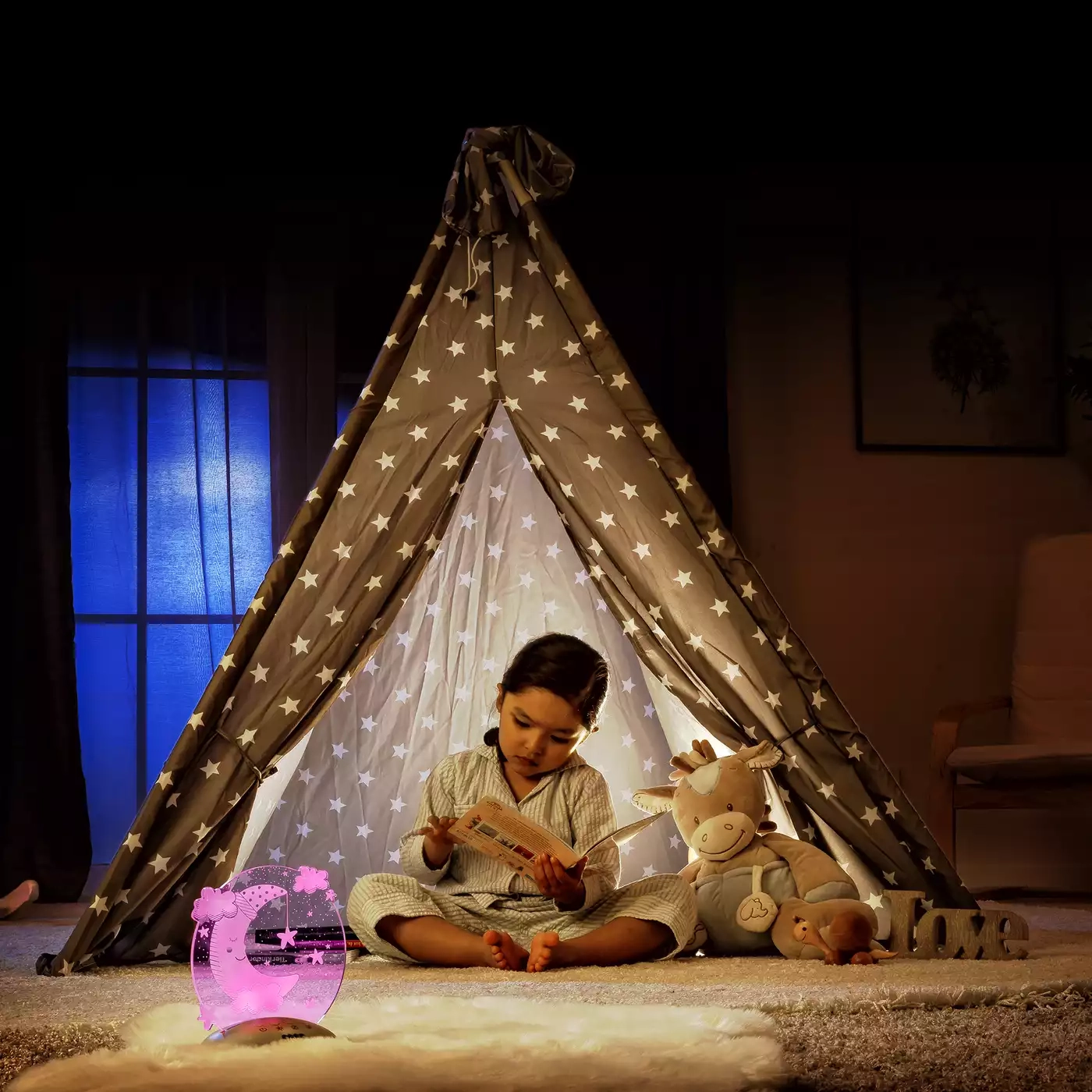 Nachtlichter, reer, Weiß – Besonderheit: 3 Helligkeitsstufen und Timer-Funktion