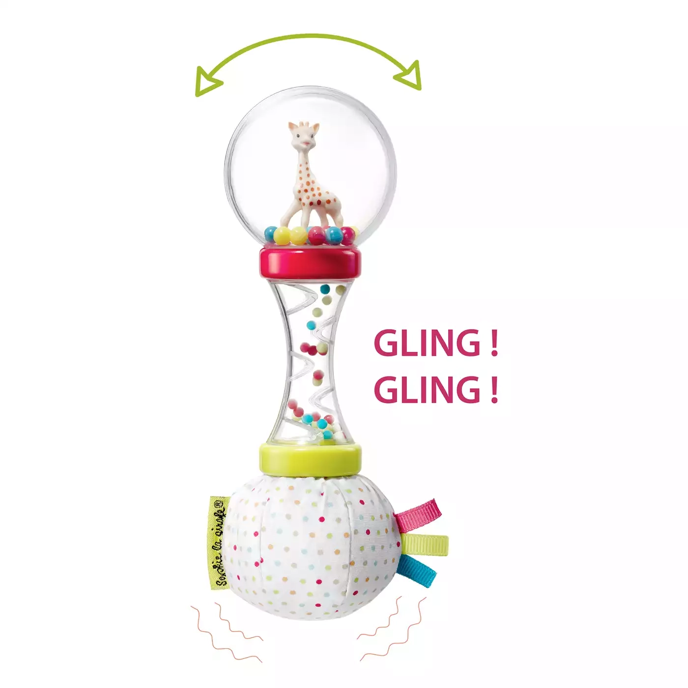 Kinderspielzeug, SOPHIE GIRAFE, Weiß – Produktansicht