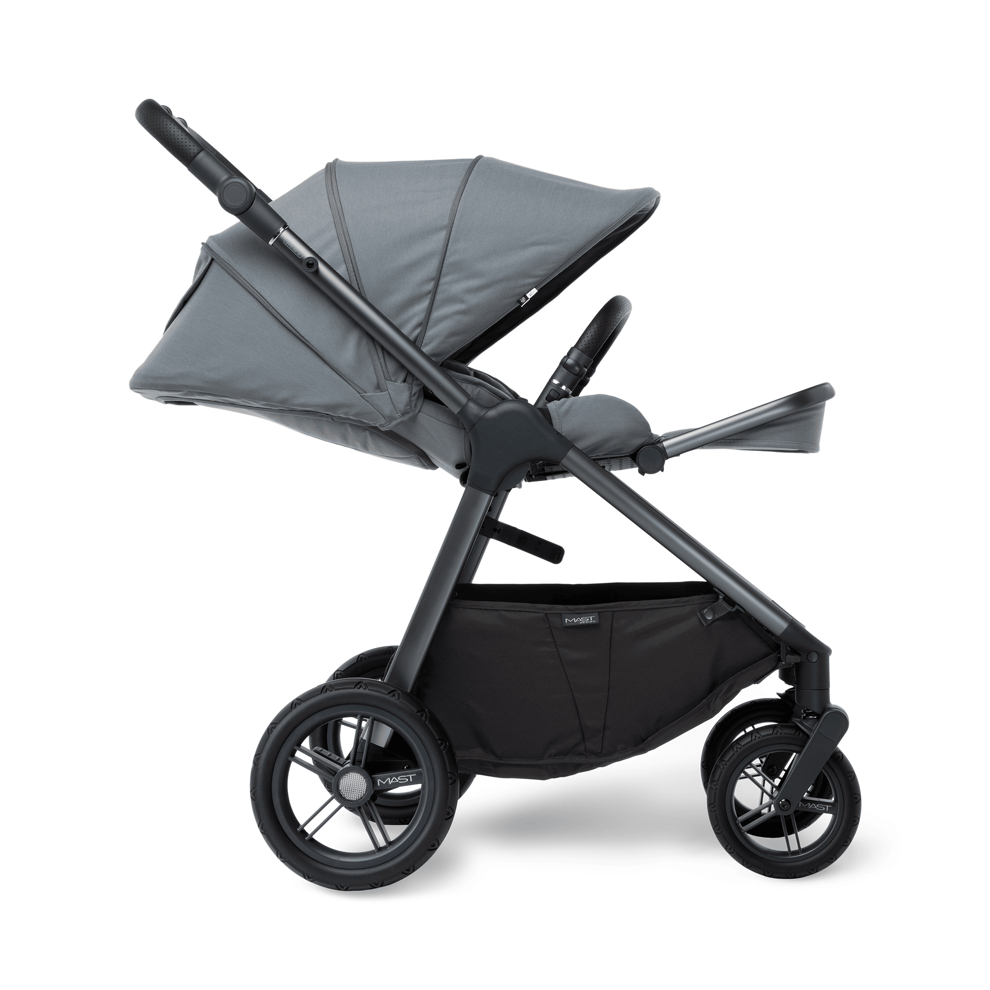Kombi-Kinderwagen, MAST, Grau – Produktansicht