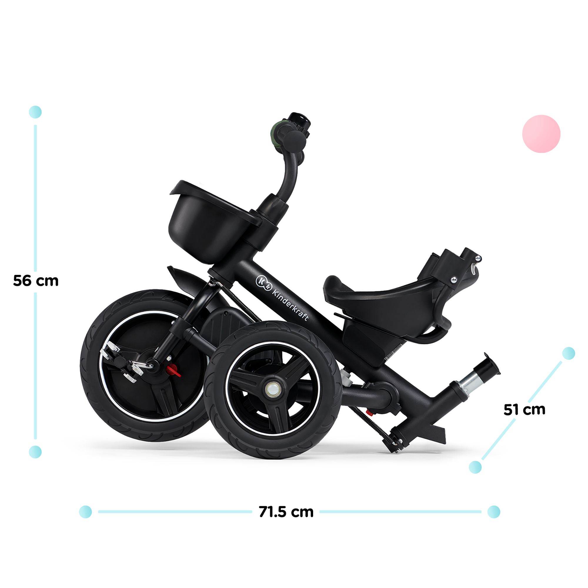 Dreiräder, Kinderkraft, Pink – Produktansicht