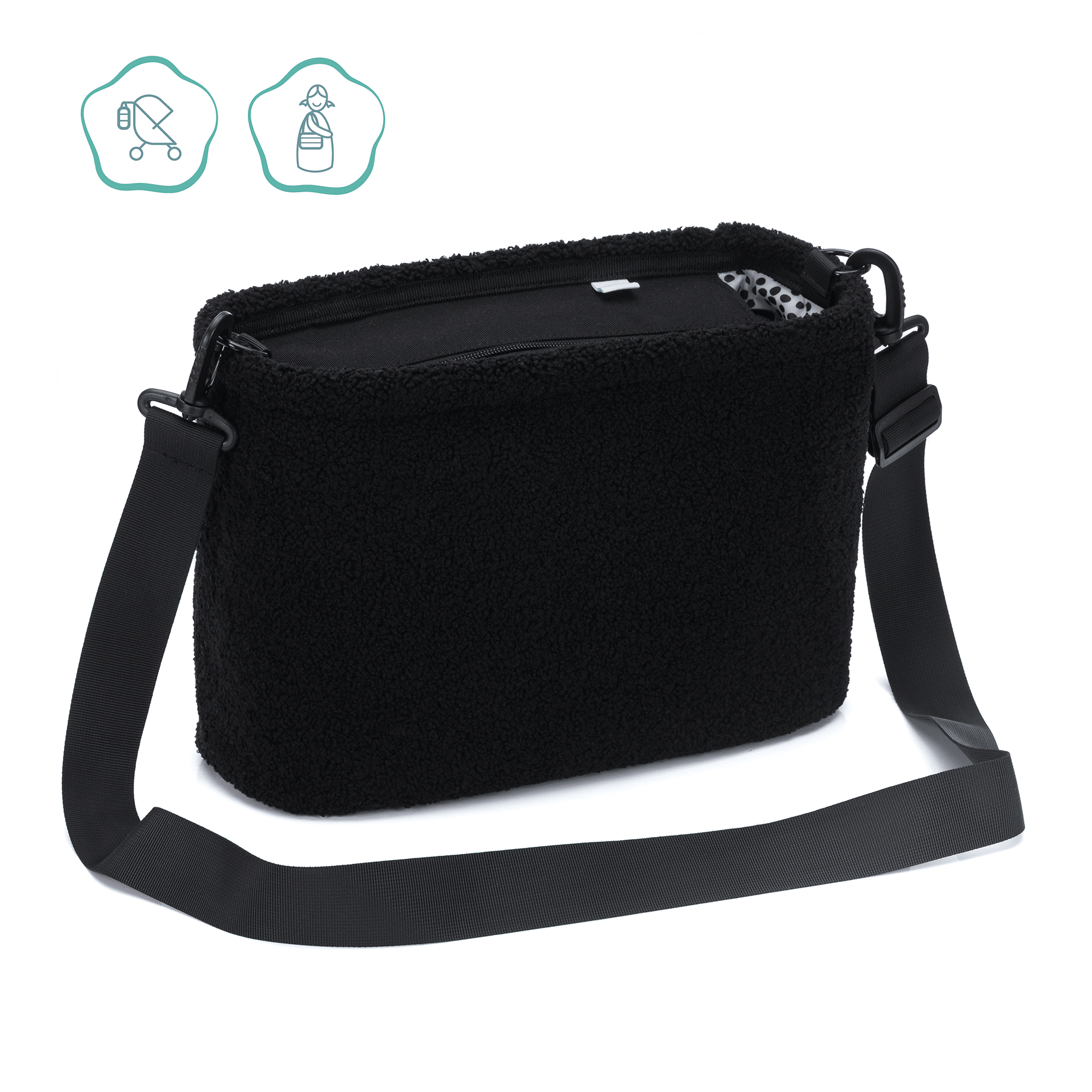 Wickeltaschen, LITTLE ONE, Schwarz – Produktansicht