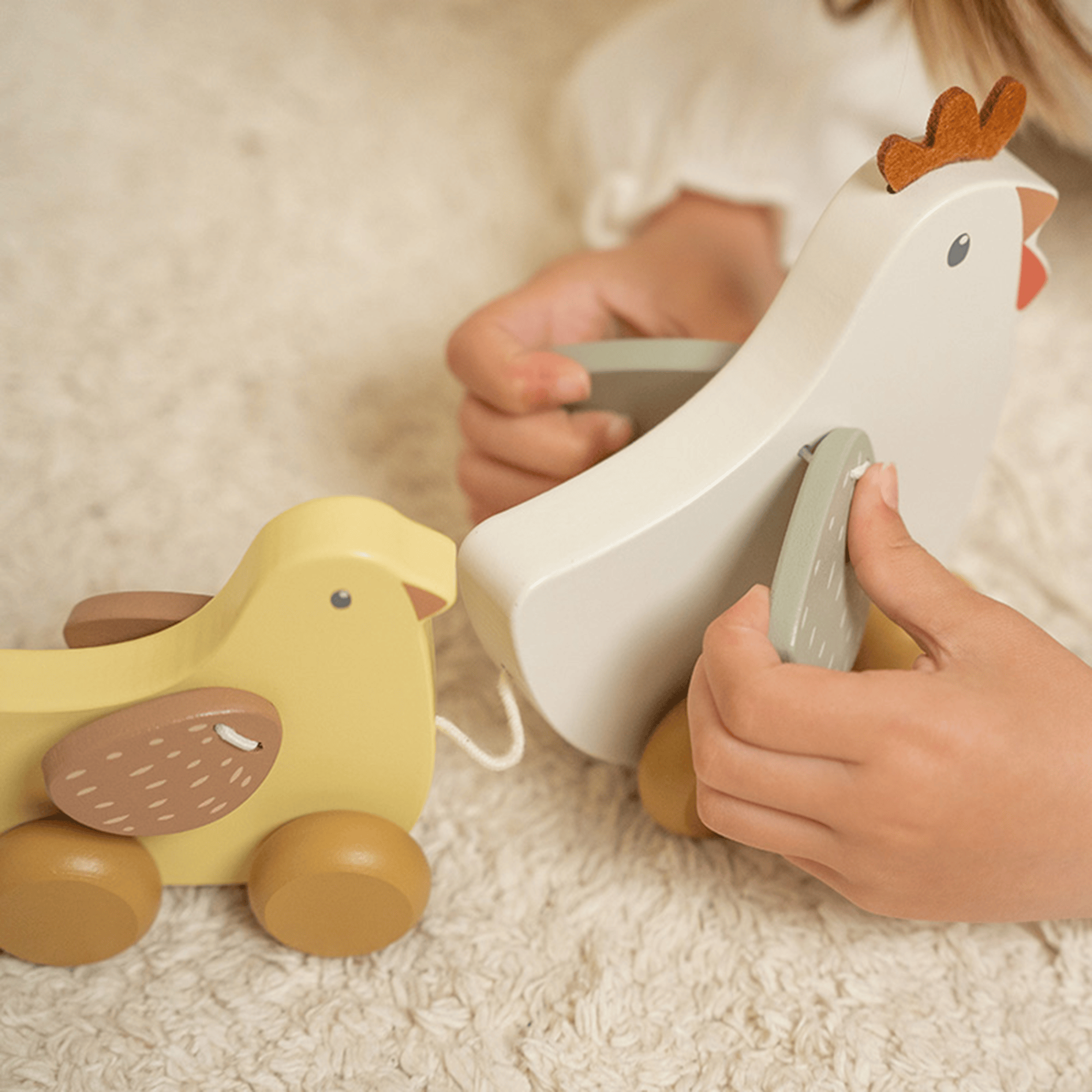 Nachziehtiere, LITTLE DUTCH, Mehrfarbig – Produktansicht