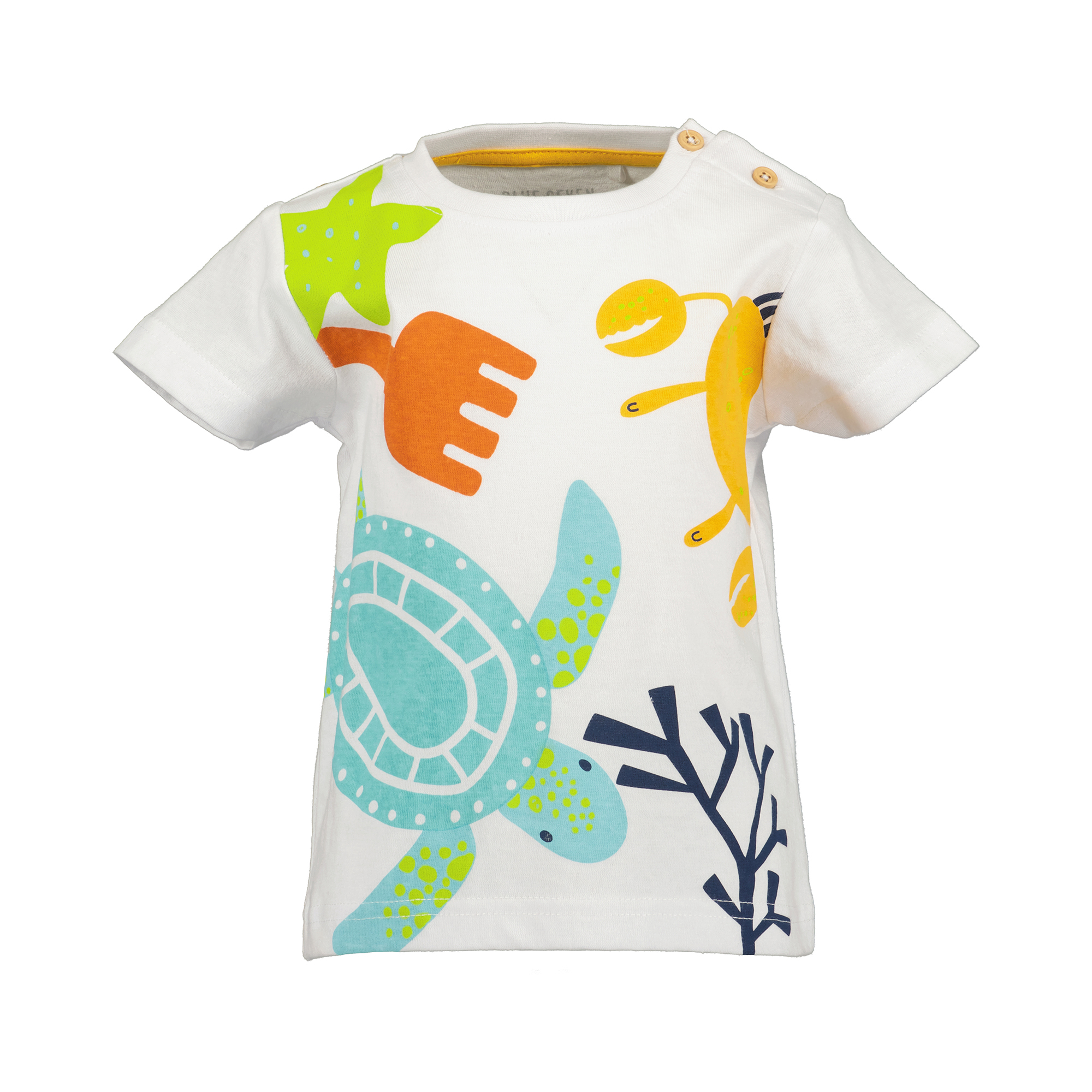 Kurzarmshirts, blue seven, Weiß – Besonderheit: Set aus Kurzarmshirt und kurzer Shorts