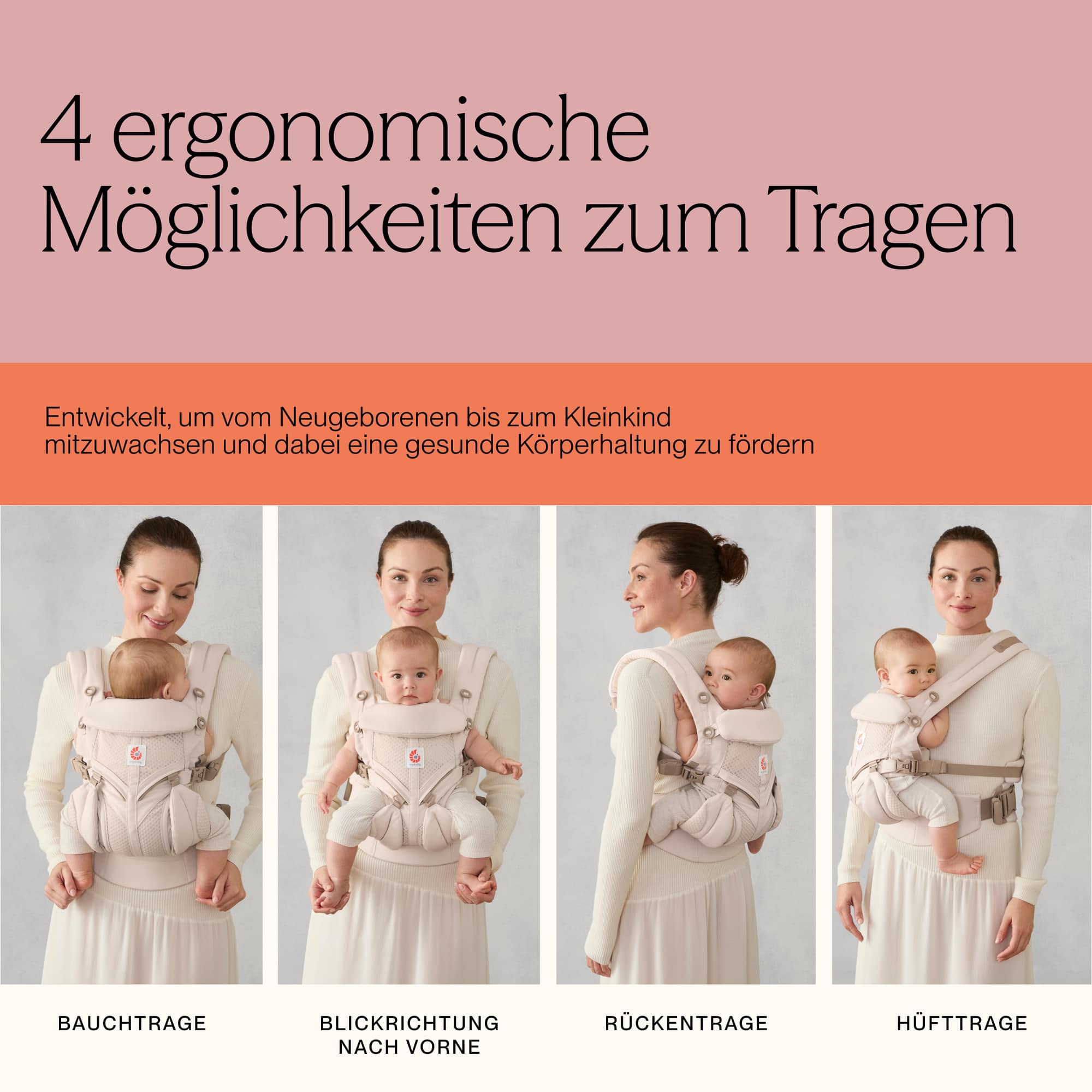 Babytragen, ERGObaby, Beige – Produktansicht