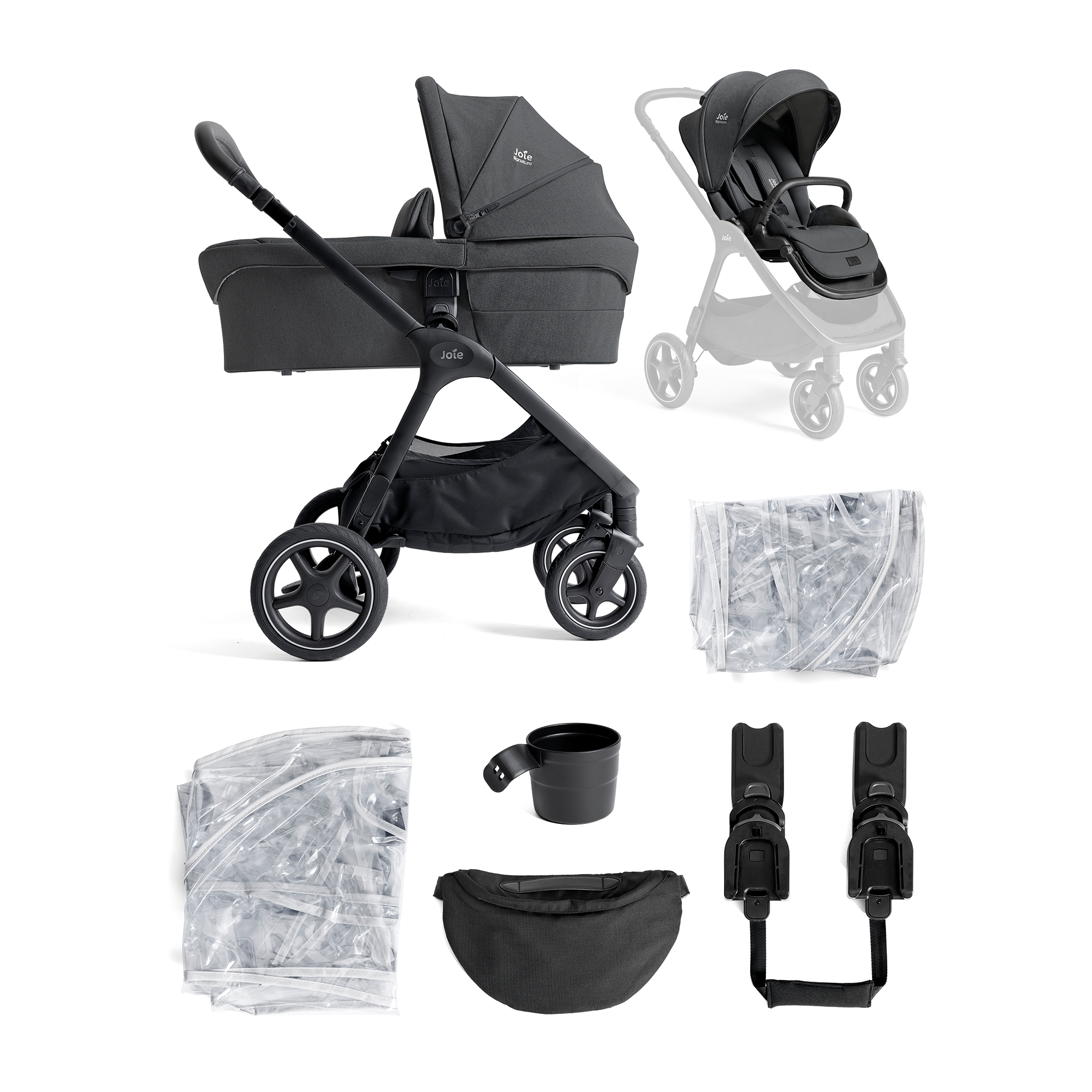 Kombi-Kinderwagen, Joie signature, Braun – Produktansicht
