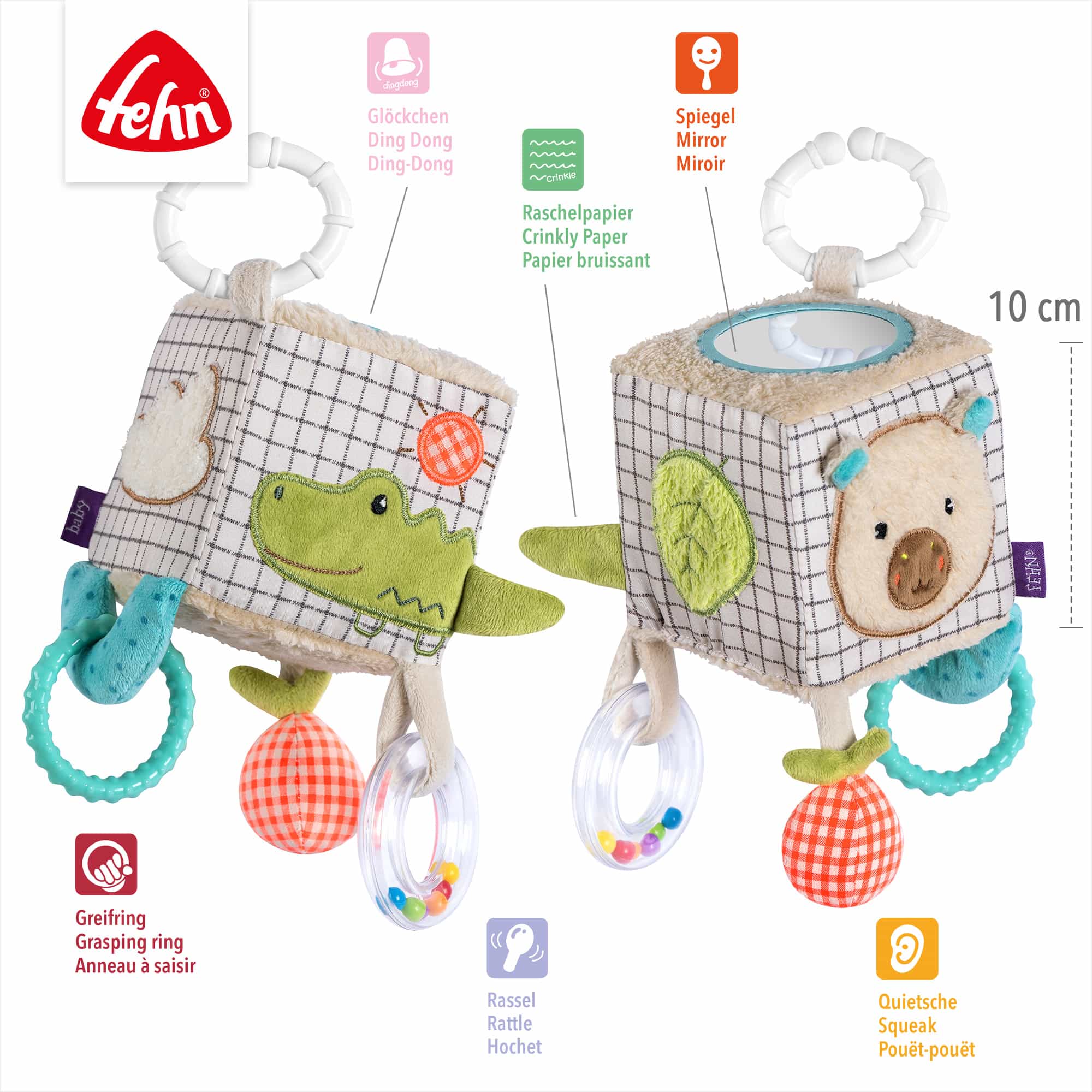 Spielwürfel, fehn, Beige – Produktansicht