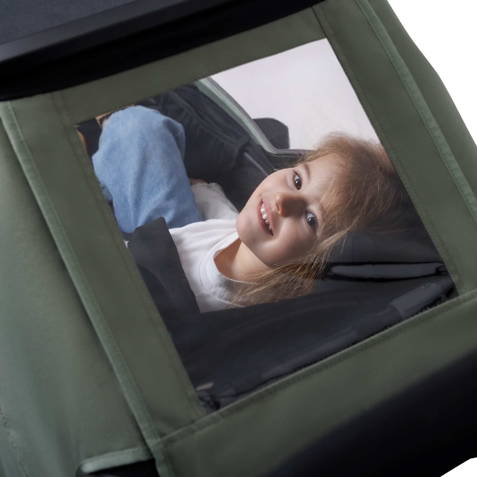 Fahrradanhänger, hamax, Grün – Produktansicht