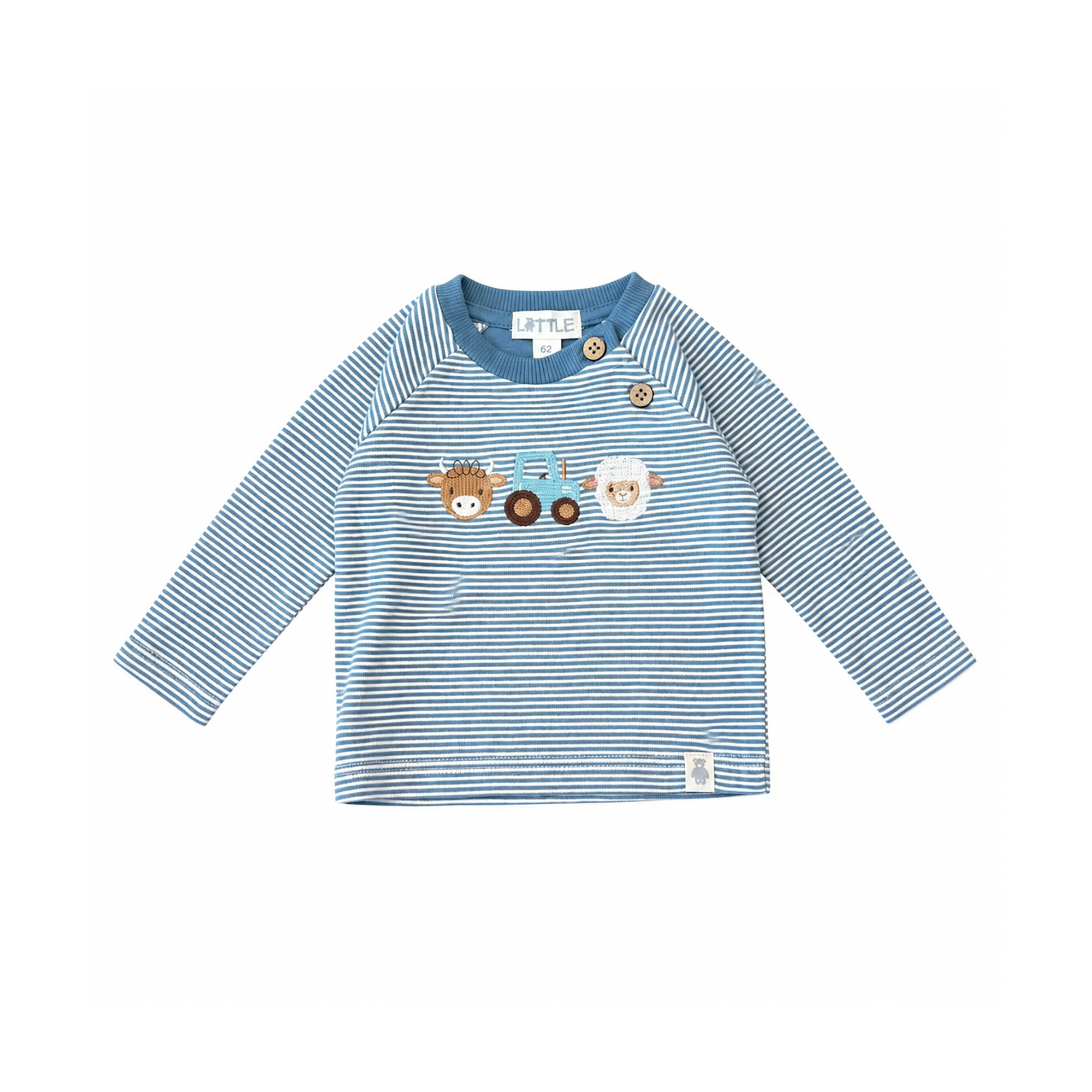 Langarmshirts, LITTLE, Blau – Produktansicht