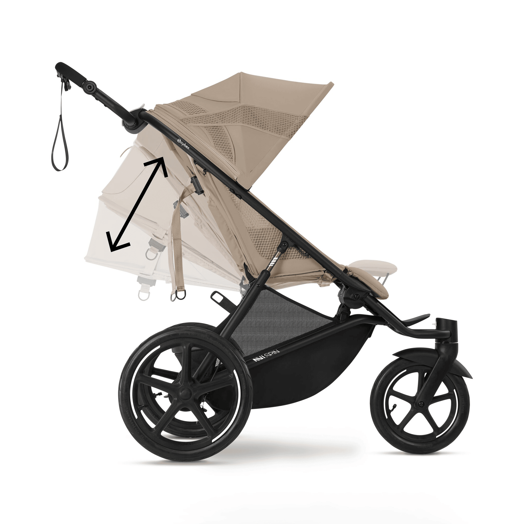 Kombi-Kinderwagen, cybex, Beige – Produktansicht
