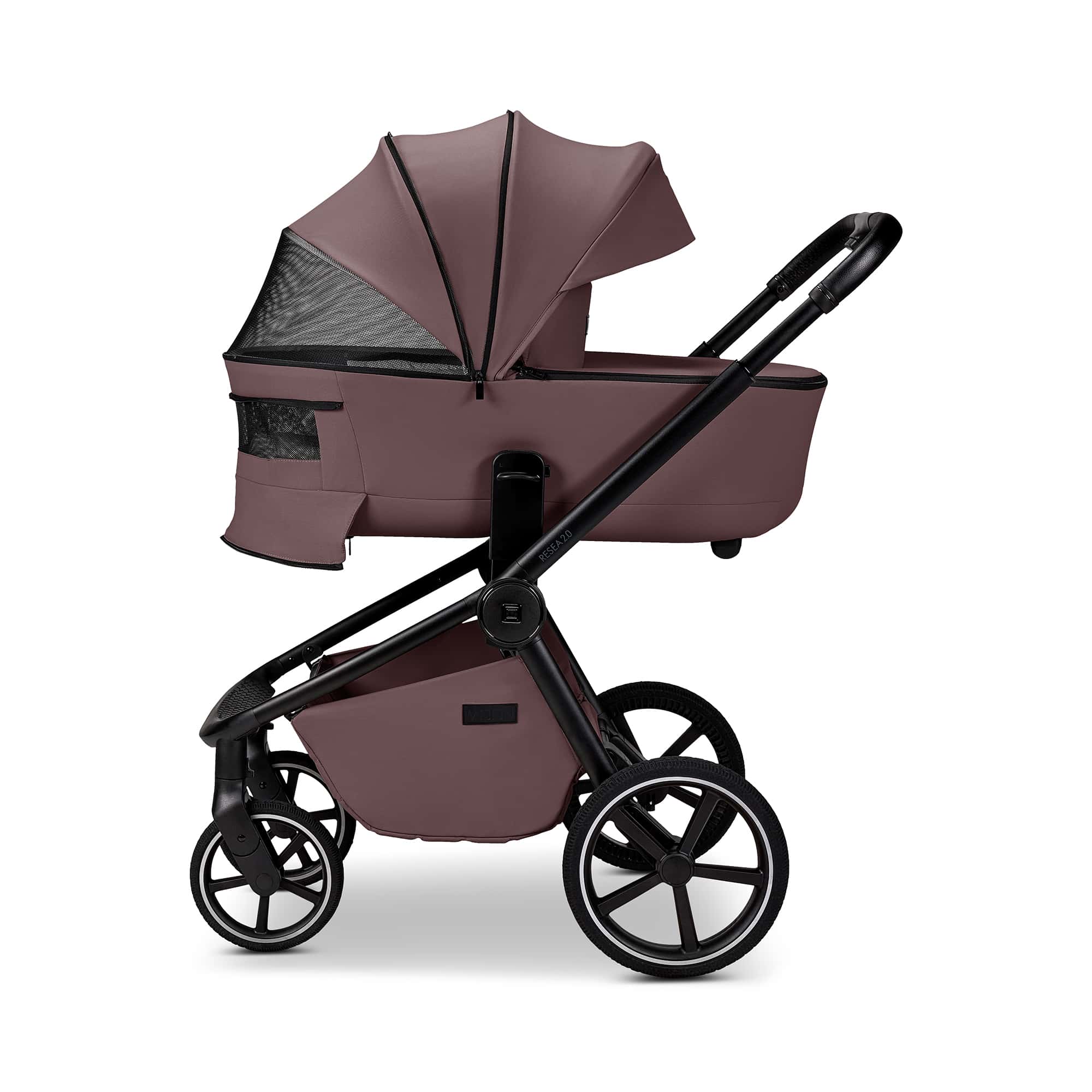 Kombi-Kinderwagen, MOON, Braun – Produktansicht
