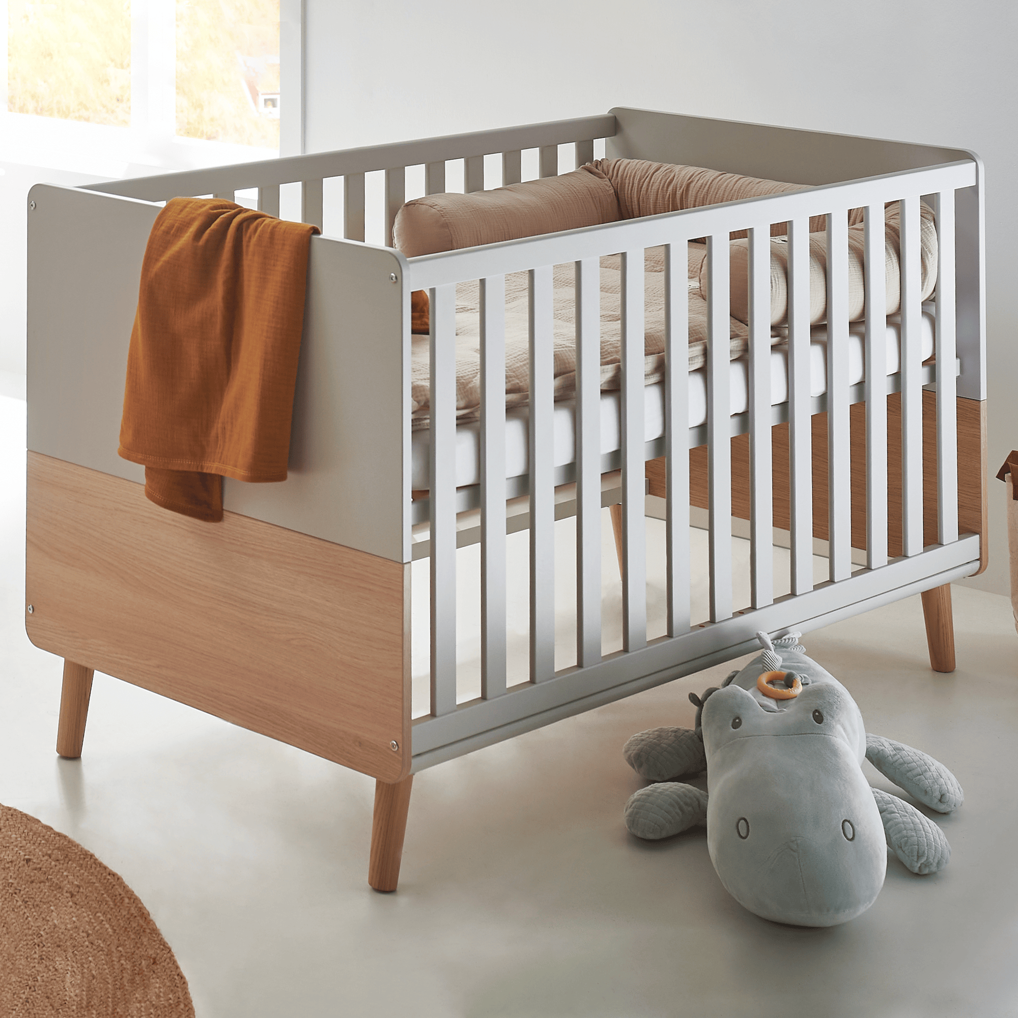 Gitterbetten, Arthur Berndt, Grau – Besonderheit: 4-fach höhenverstellbar