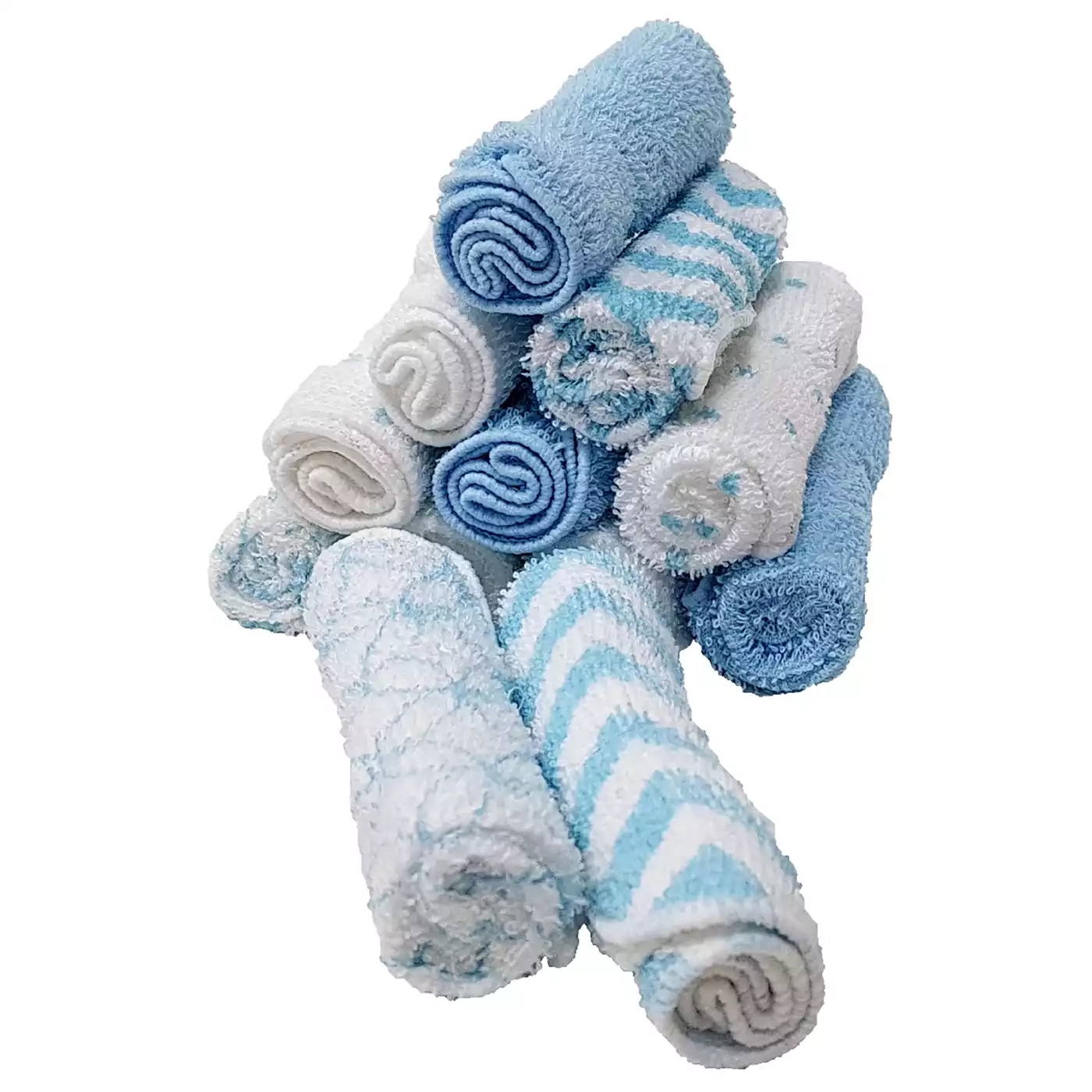 Waschlappen, Hütte, Blau – Produktansicht