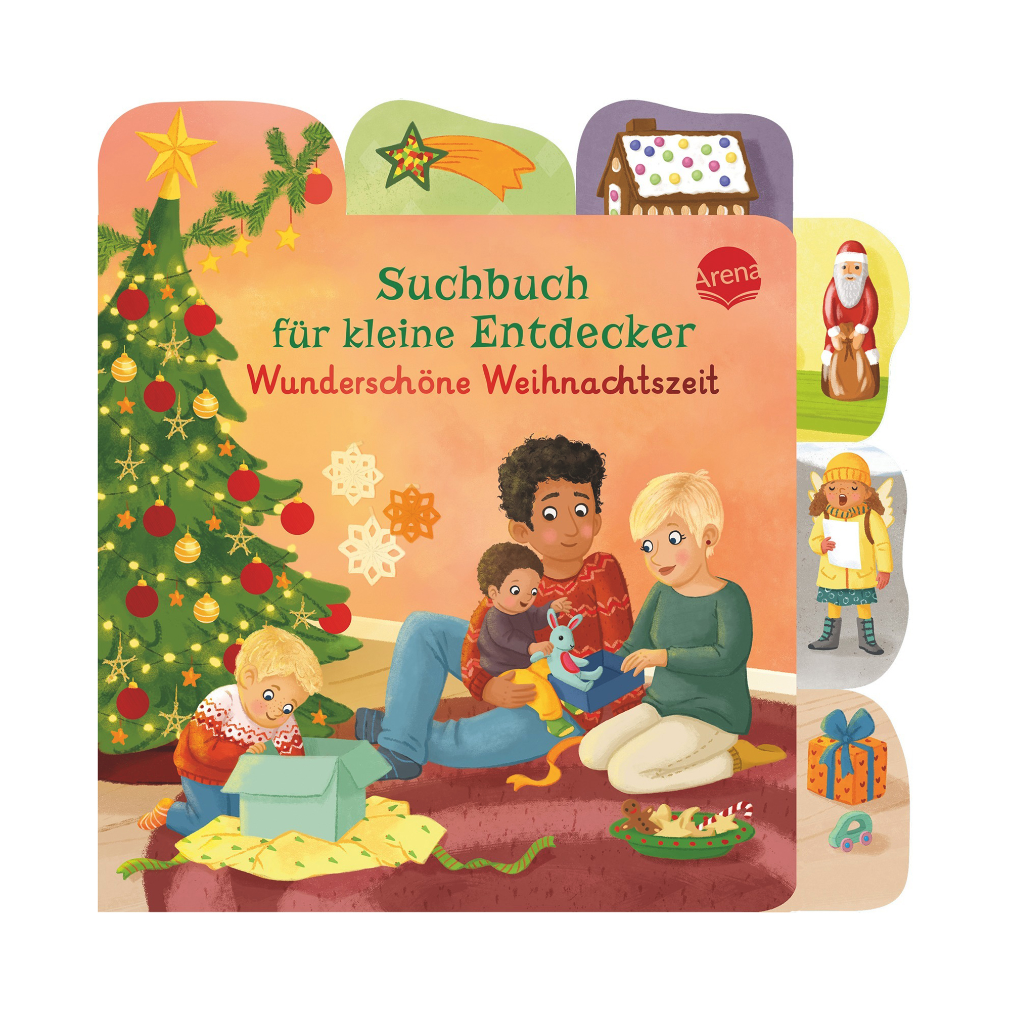 Bilderbücher, Arena, Grün – Besonderheit: bunte, zahlreich gefüllte Bilder mit beliebten Weihnachts-Elementen