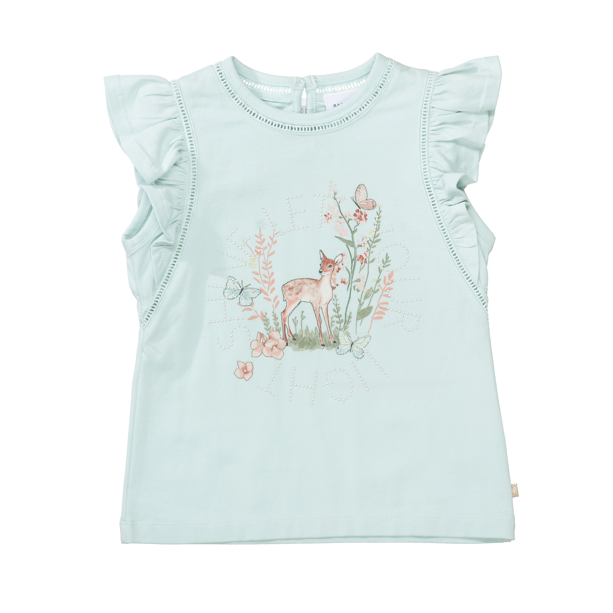 Kurzarmshirts, BASEFIELD, Blau – Besonderheit: aus 92% Baumwolle
