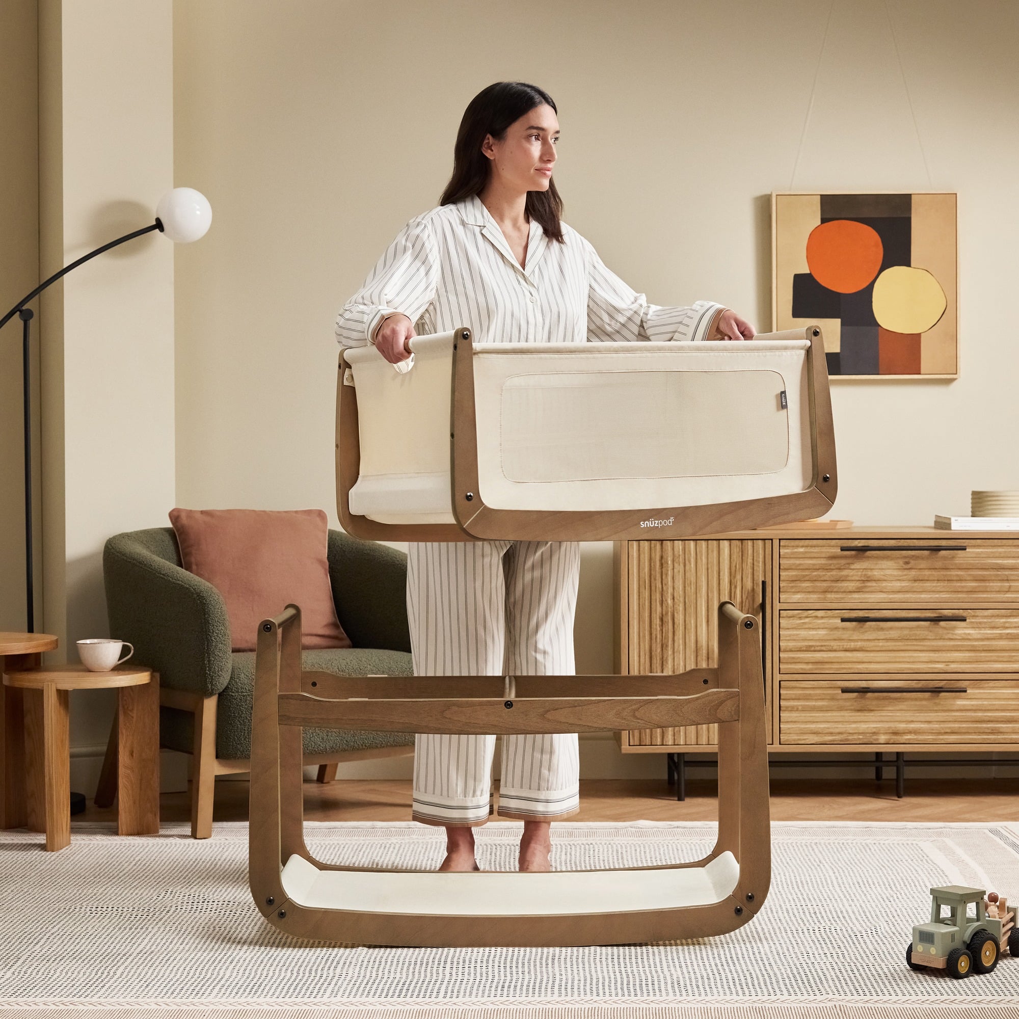 Beistellbetten, Snüz, Braun – Produktansicht