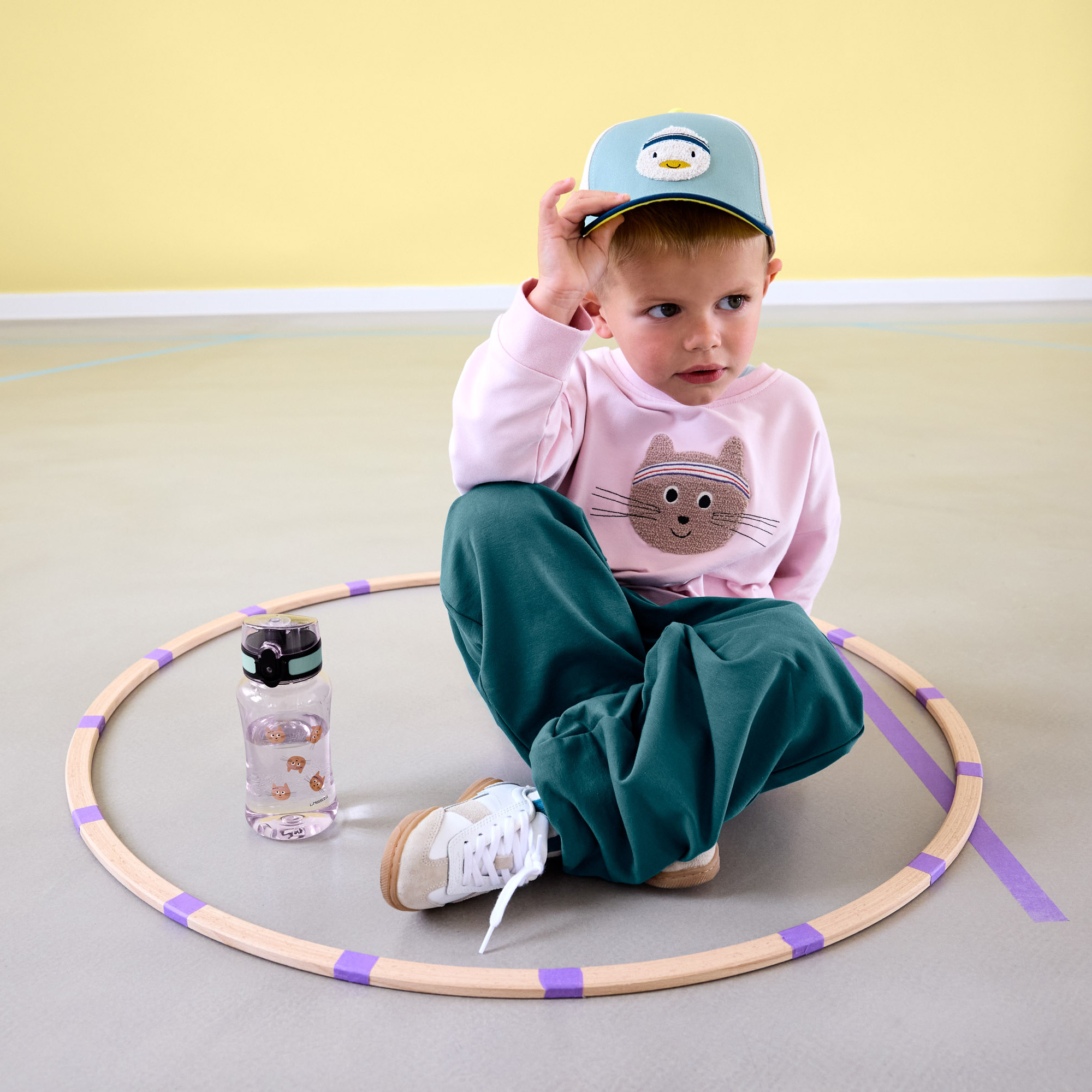 Schirmmützen, LÄSSIG, Grün – Besonderheit: aus 100% Baumwolle