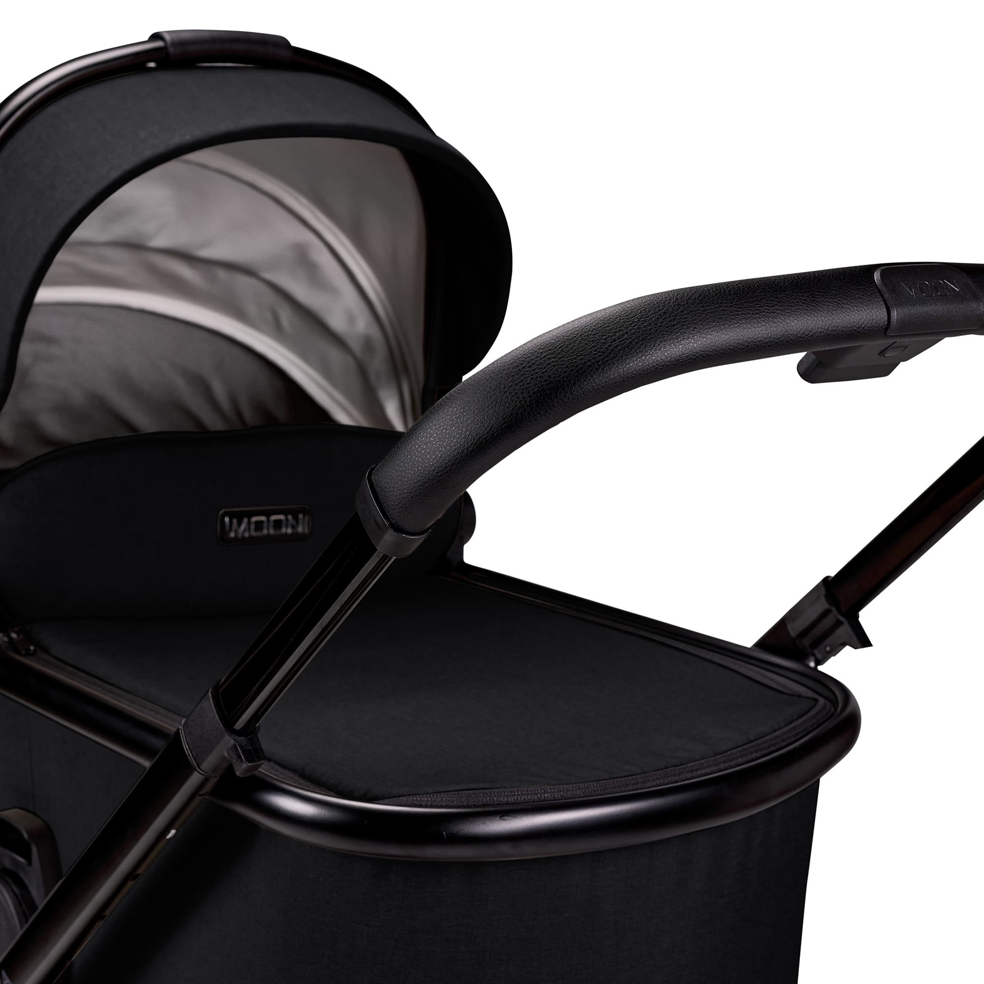 Kombi-Kinderwagen, MOON, Schwarz – Produktansicht