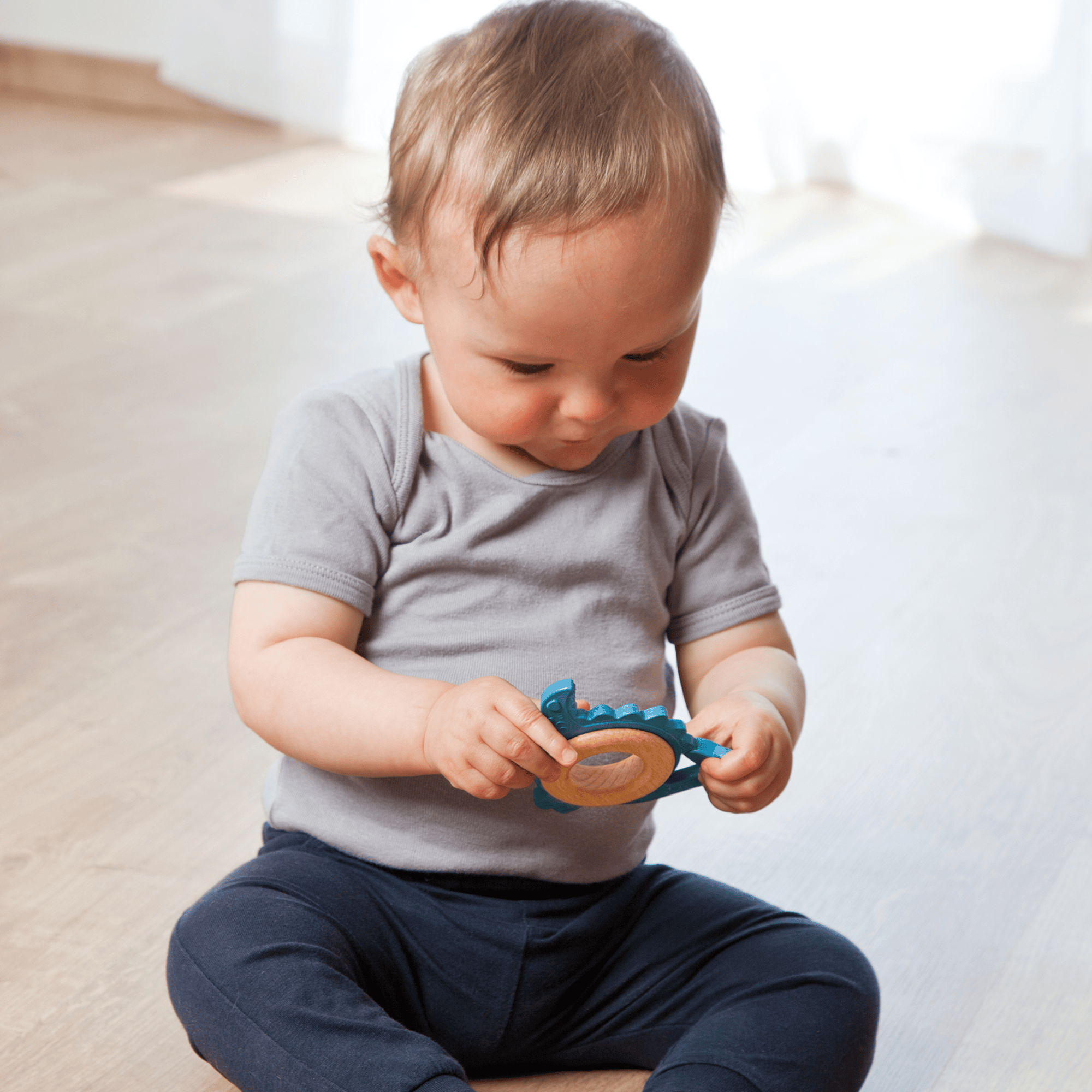 Beißringe, GRÜNSPECHT, Blau – Produktansicht