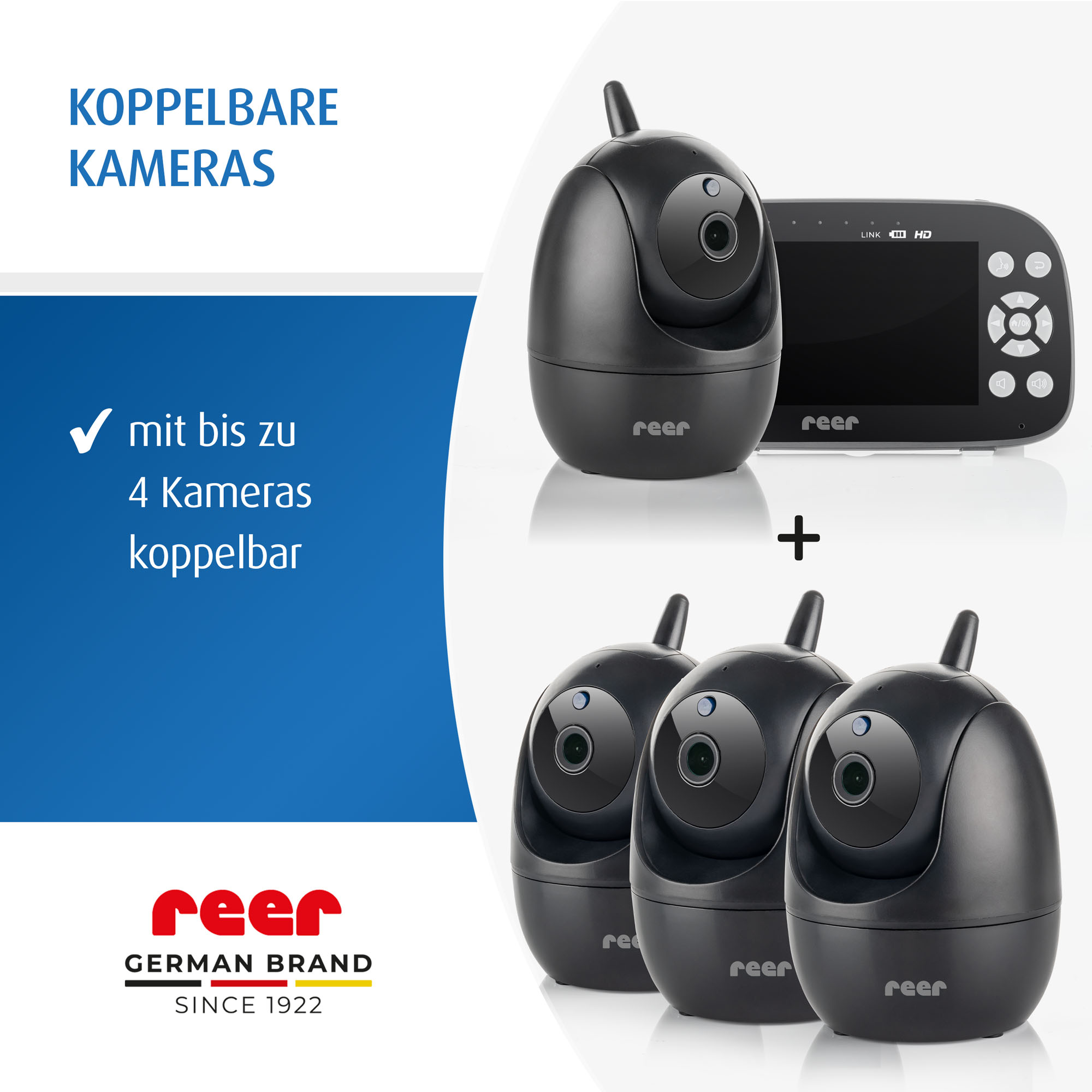 Video Babyphone, reer, Schwarz – Produktansicht