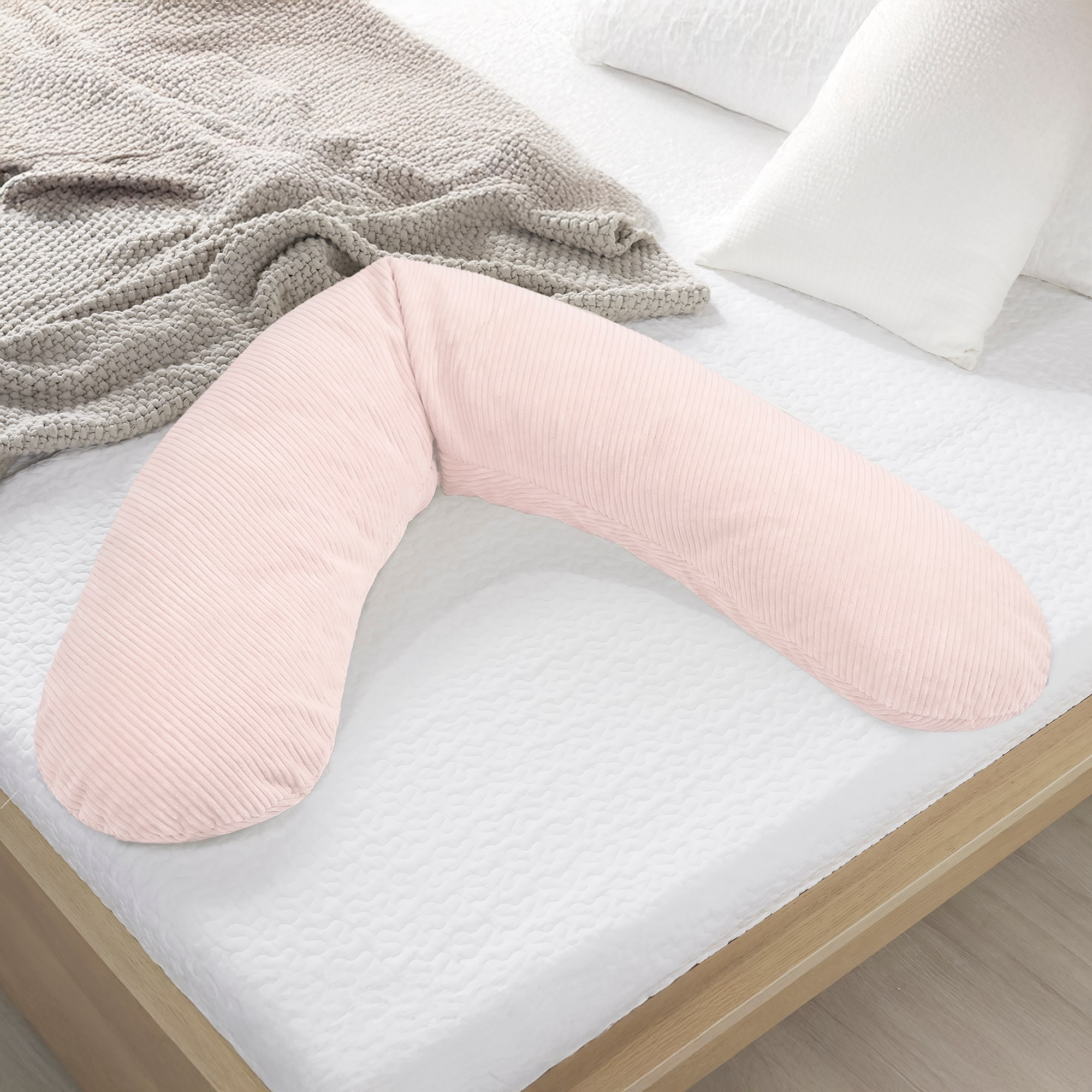 Stillkissen, THERALINE, Pink – Besonderheit: langer, verdeckter Reißverschluss