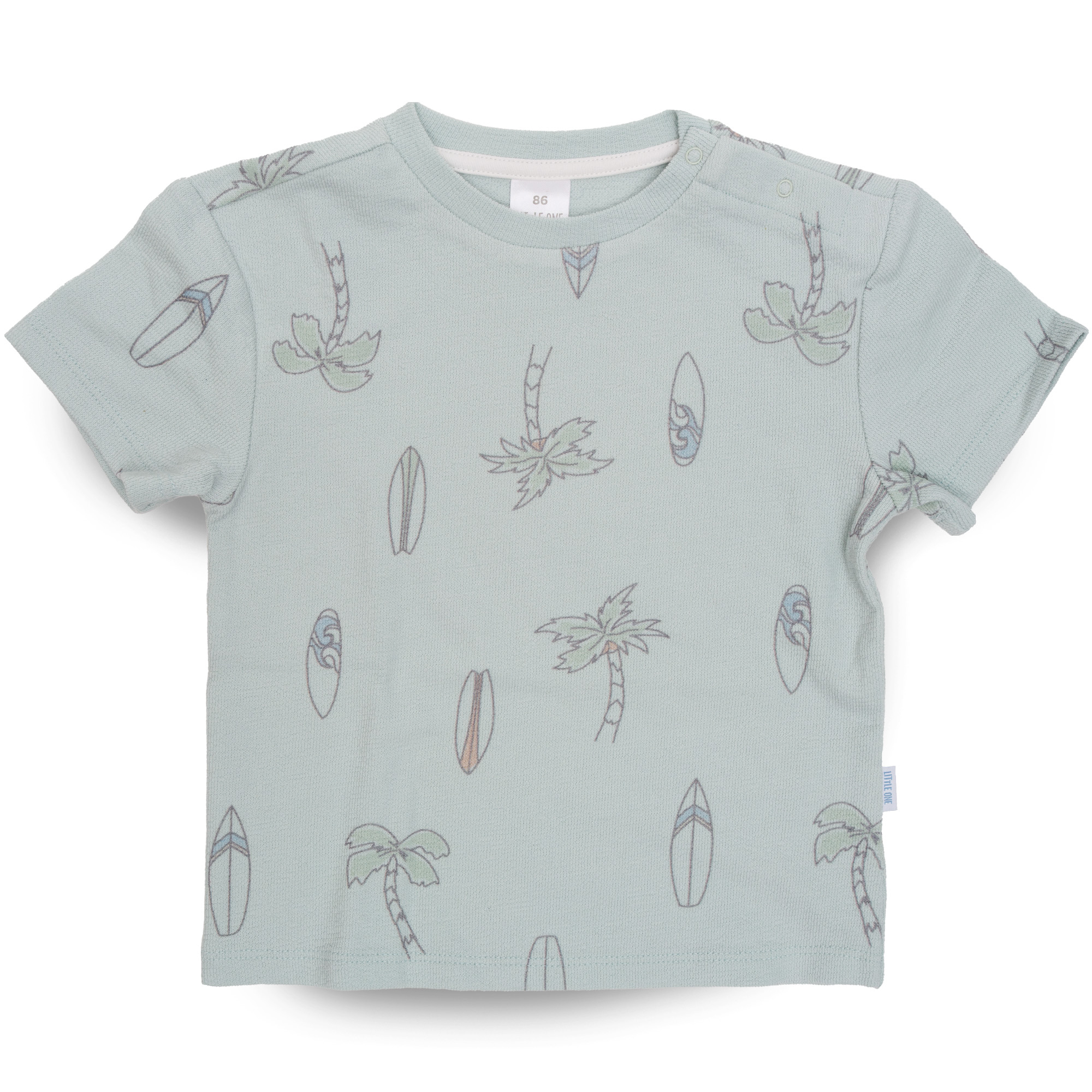 Kurzarmshirts, LITTLE ONE, Grün – Besonderheit: aus 100% Baumwolle