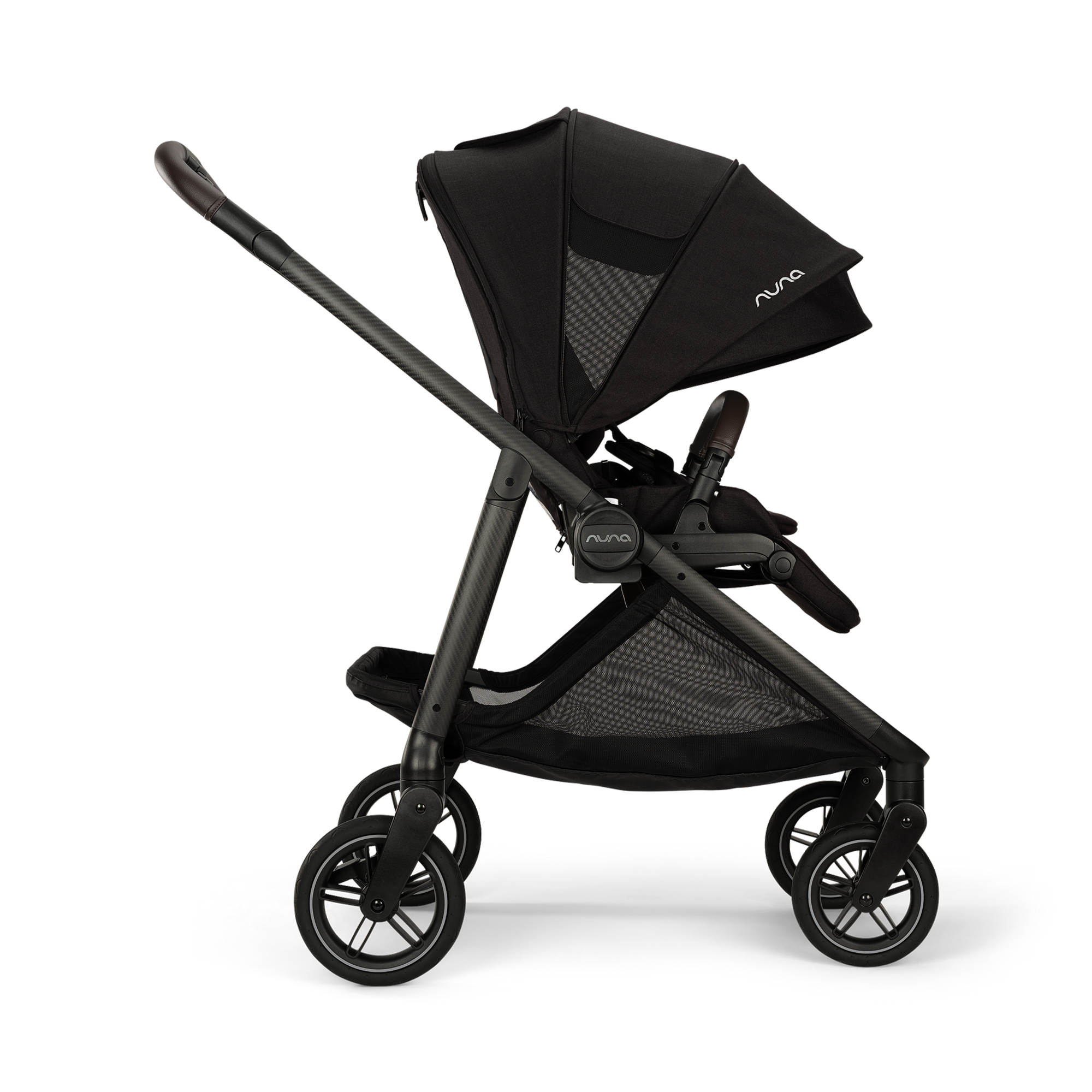 Kombi-Kinderwagen, nuna, Schwarz – Produktansicht