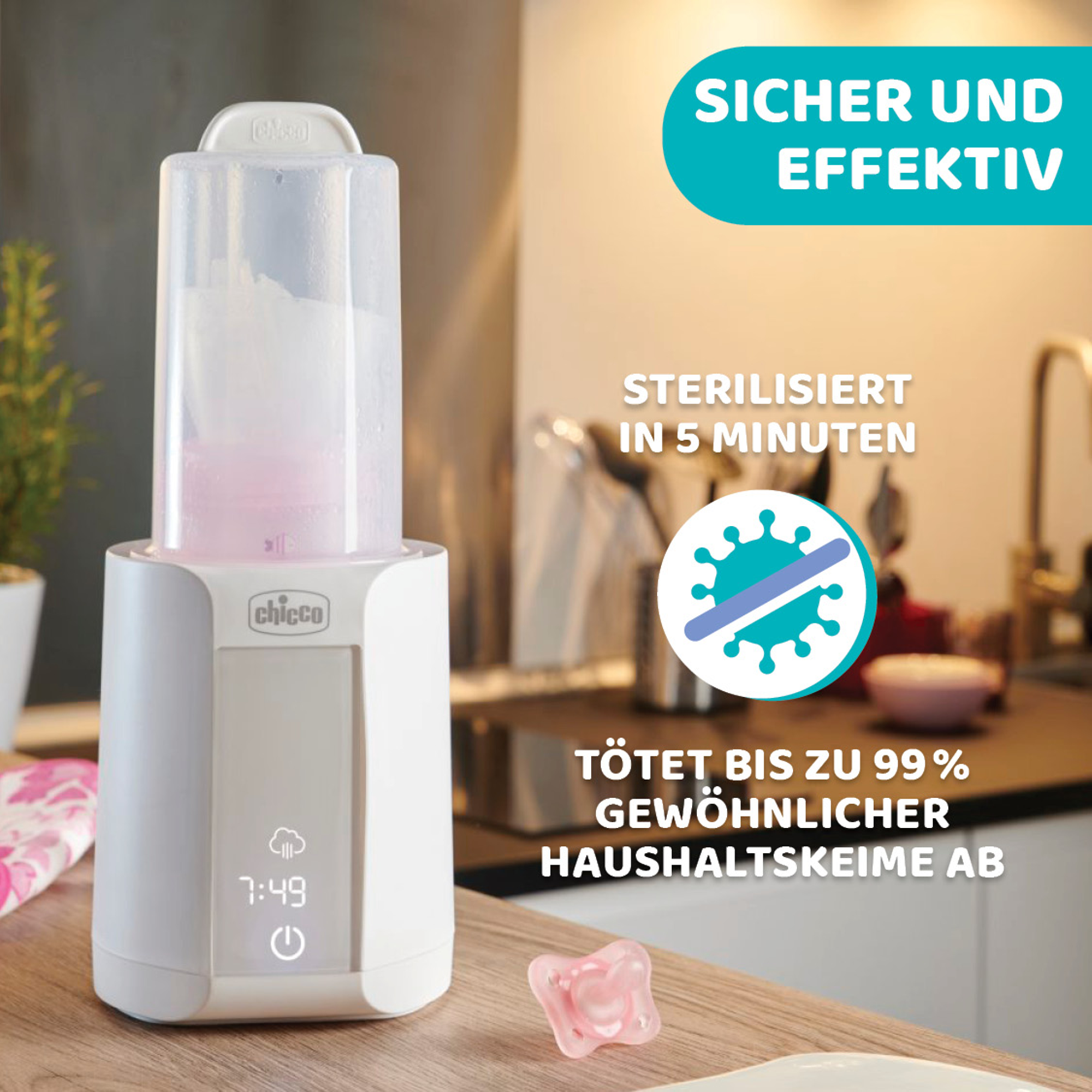 Babykostwärmer, chicco, Weiß – Produktansicht