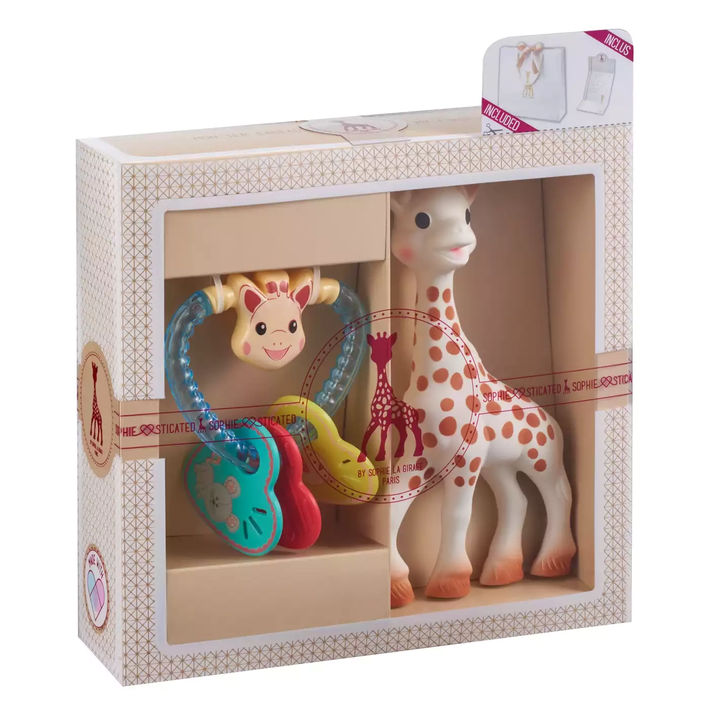 Kinderspielzeug, SOPHIE GIRAFE, Beige – Produktansicht