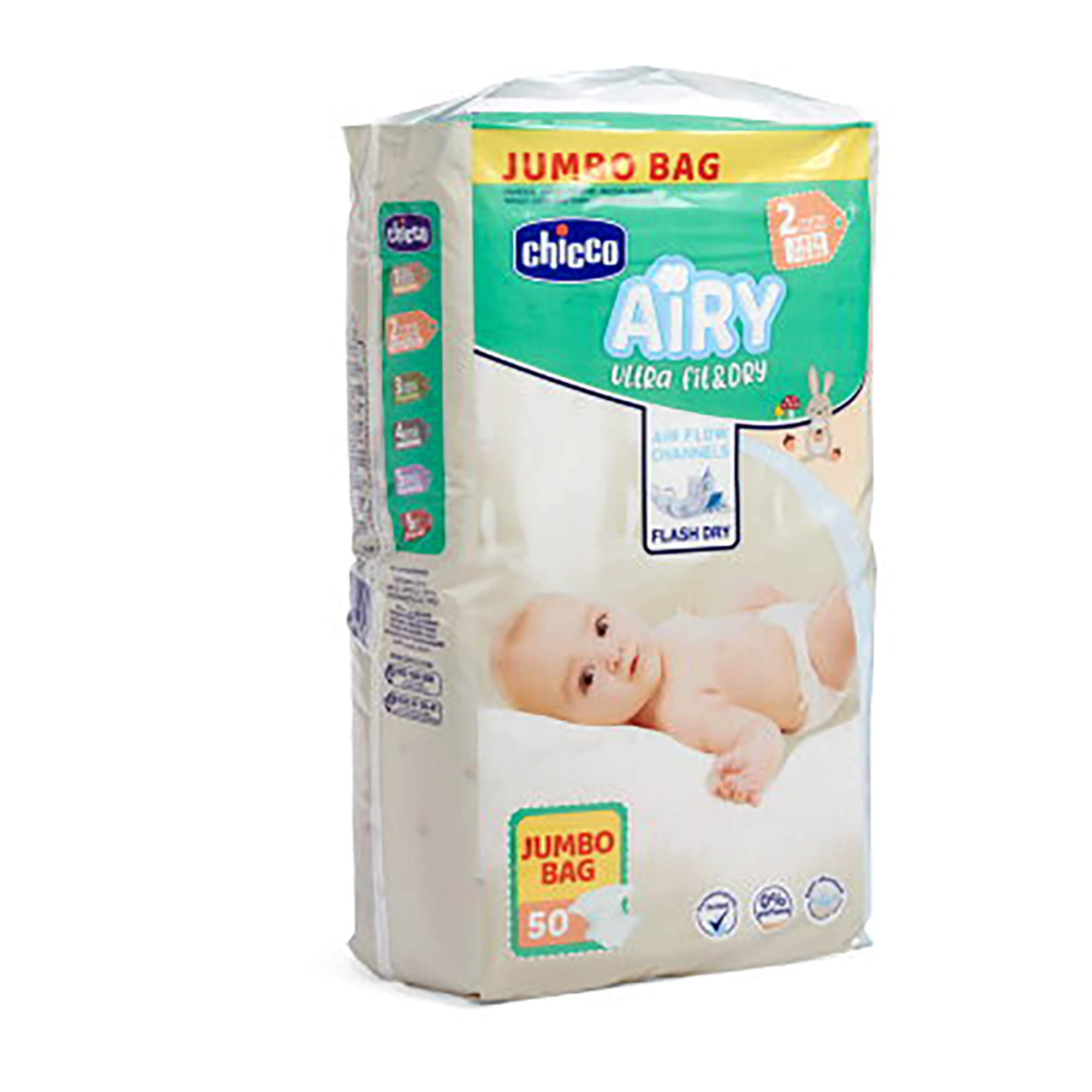 Airy Ultra Fit&Dry2 Mini chicco Weiß 2000585195601 1