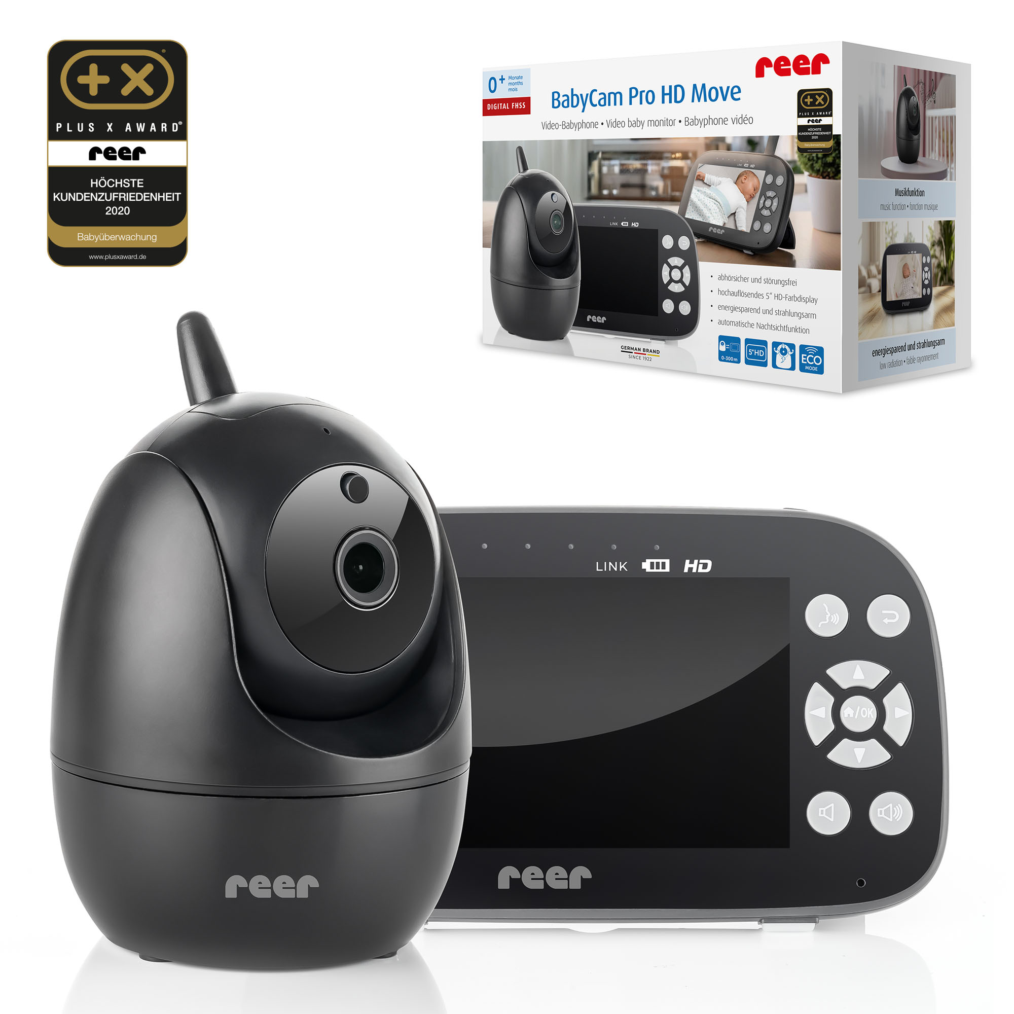 Video Babyphone, reer, Schwarz – Produktansicht