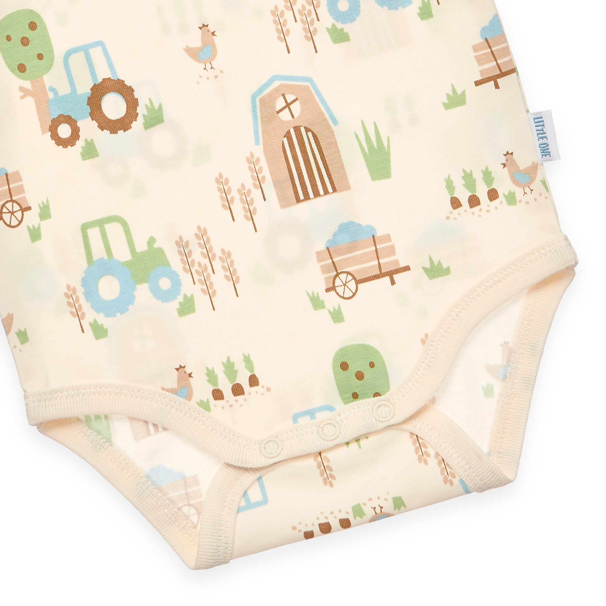Kurzarmbodys, LITTLE ONE, Weiß – Produktansicht