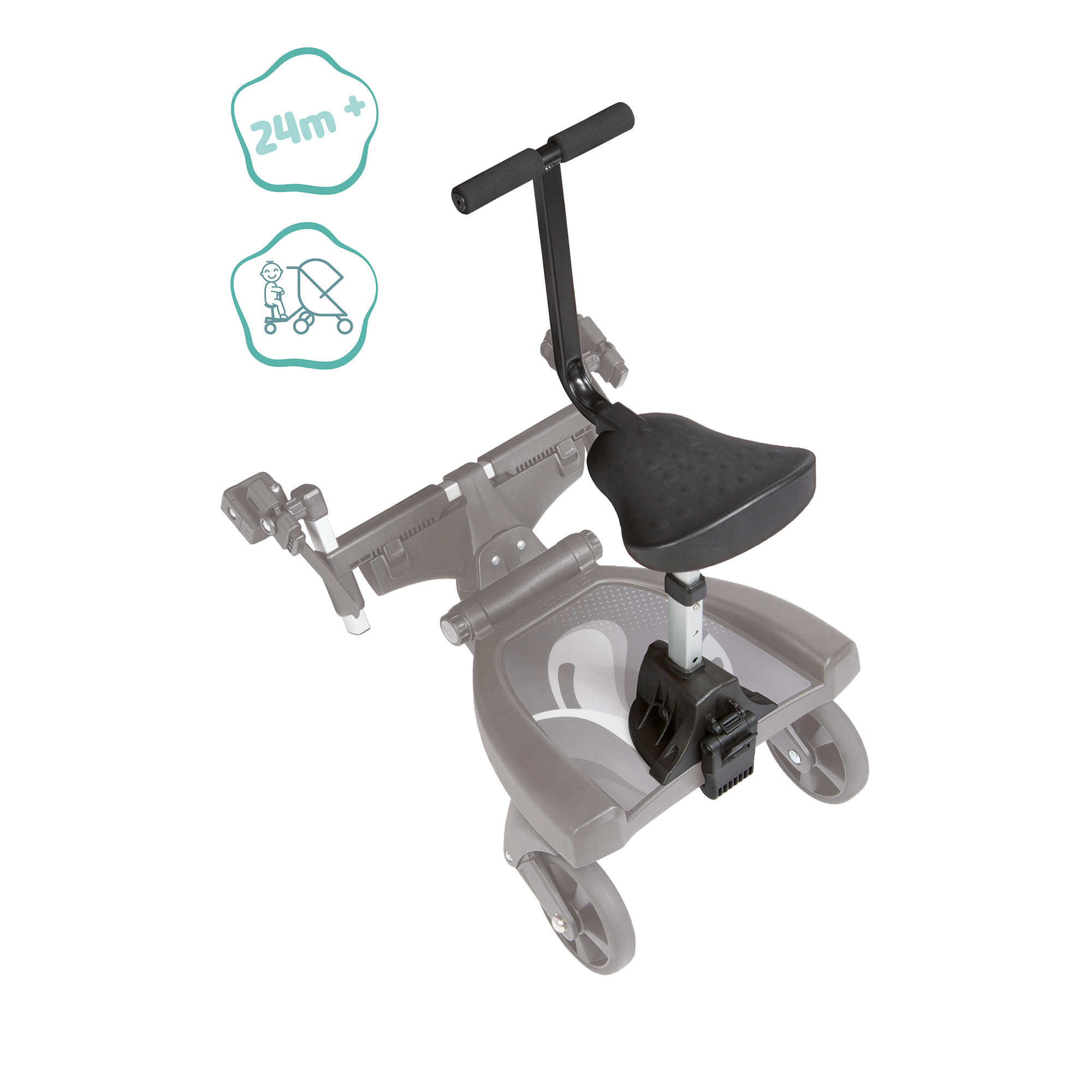 Buggyboards, LITTLE ONE, Schwarz – Produktansicht