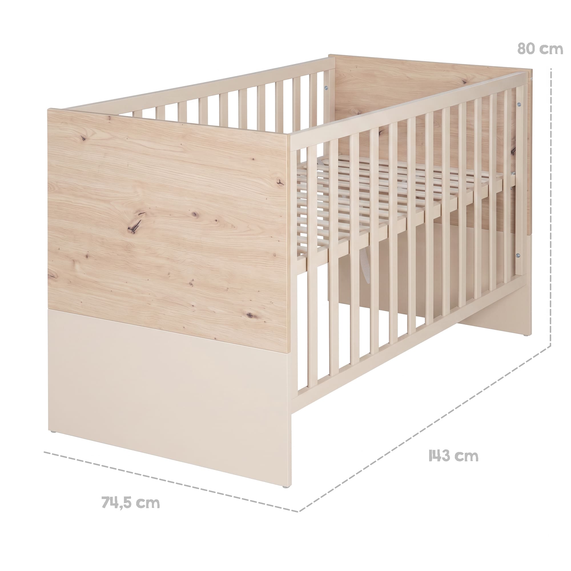 Gitterbetten, roba, Beige – Produktansicht